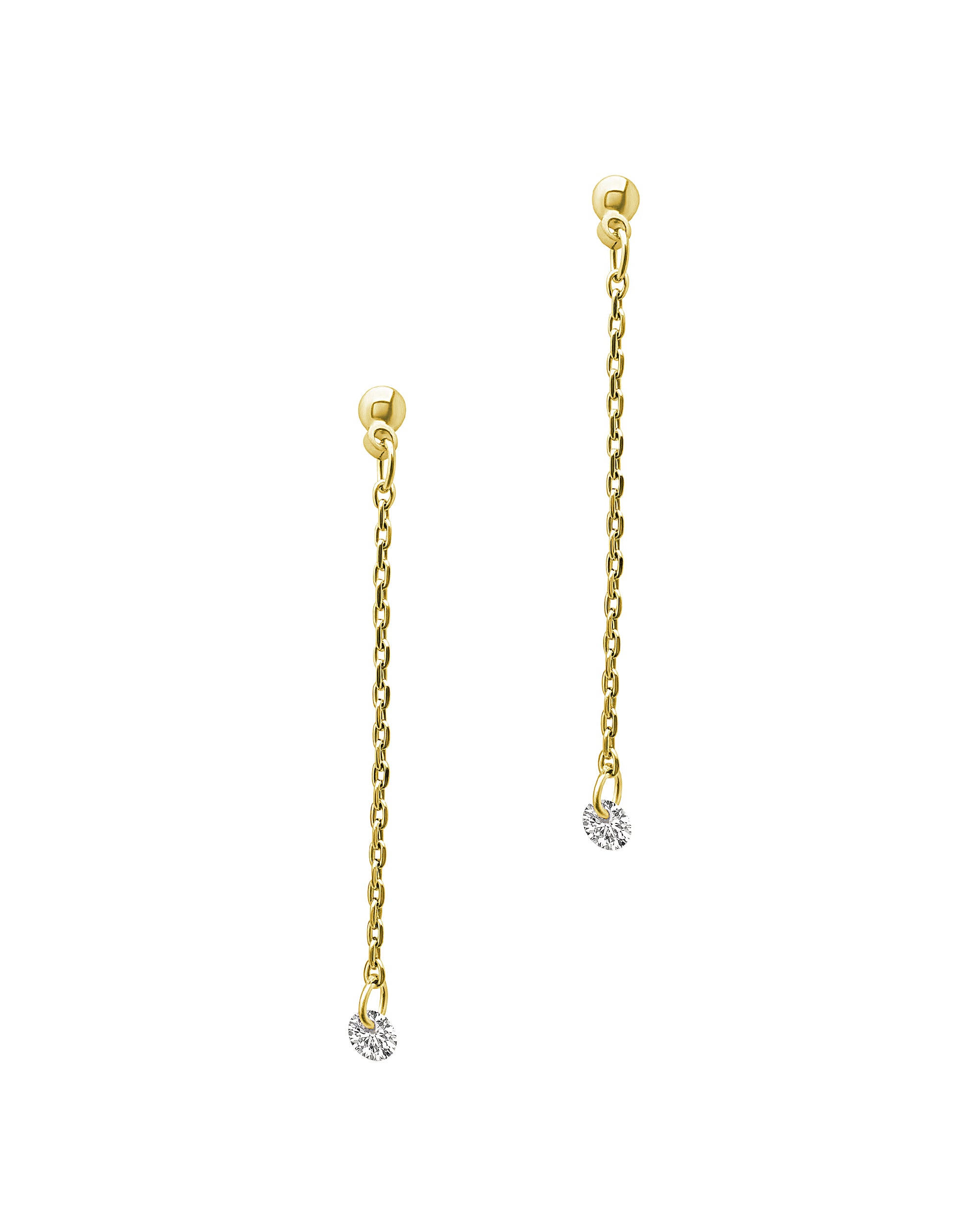 GOLD PLATED DANGEL EARRINGS WITH ZIRCONIUM