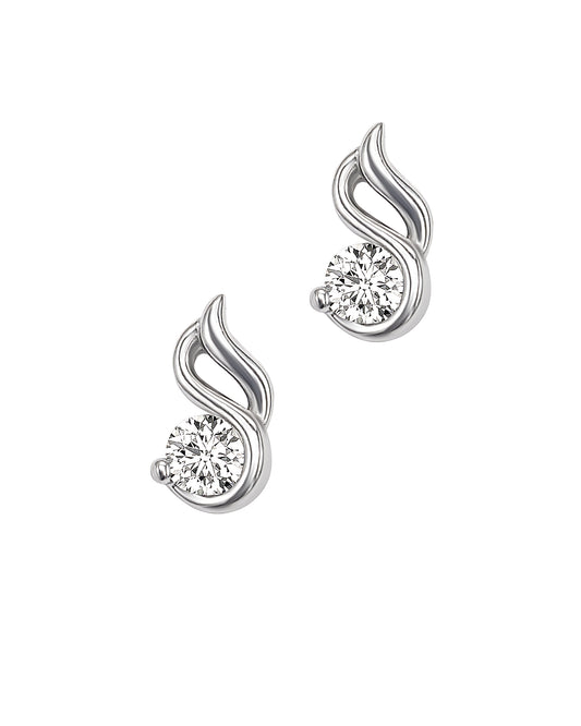 Boucles d'oreilles en argent avec pierre