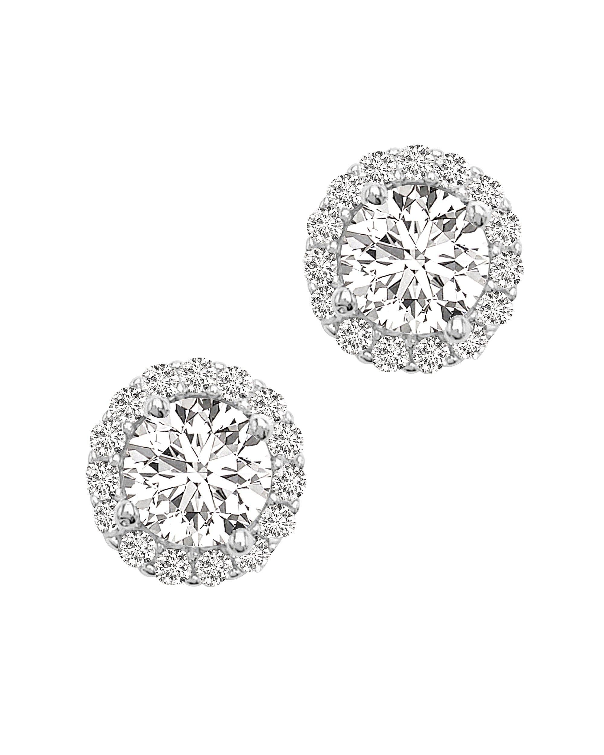 BOUCLES D'OREILLES EN ARGENT SOLITAIRE ET PIERRES