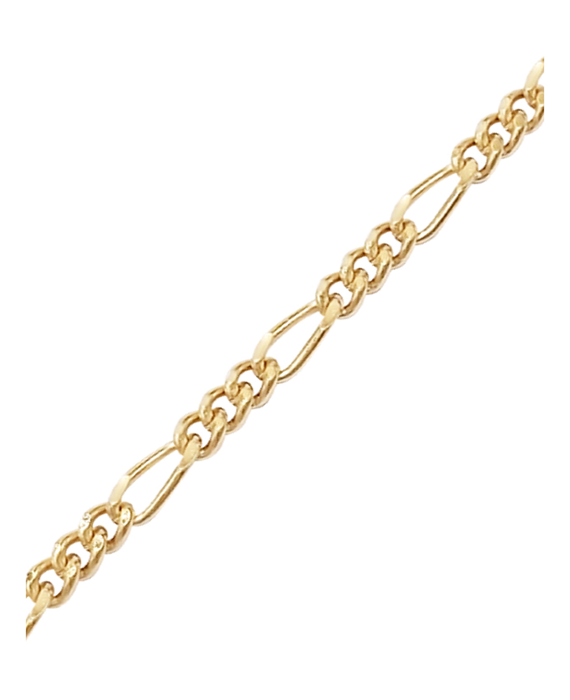 3,5 mm Figaro-schakel vergulde ketting