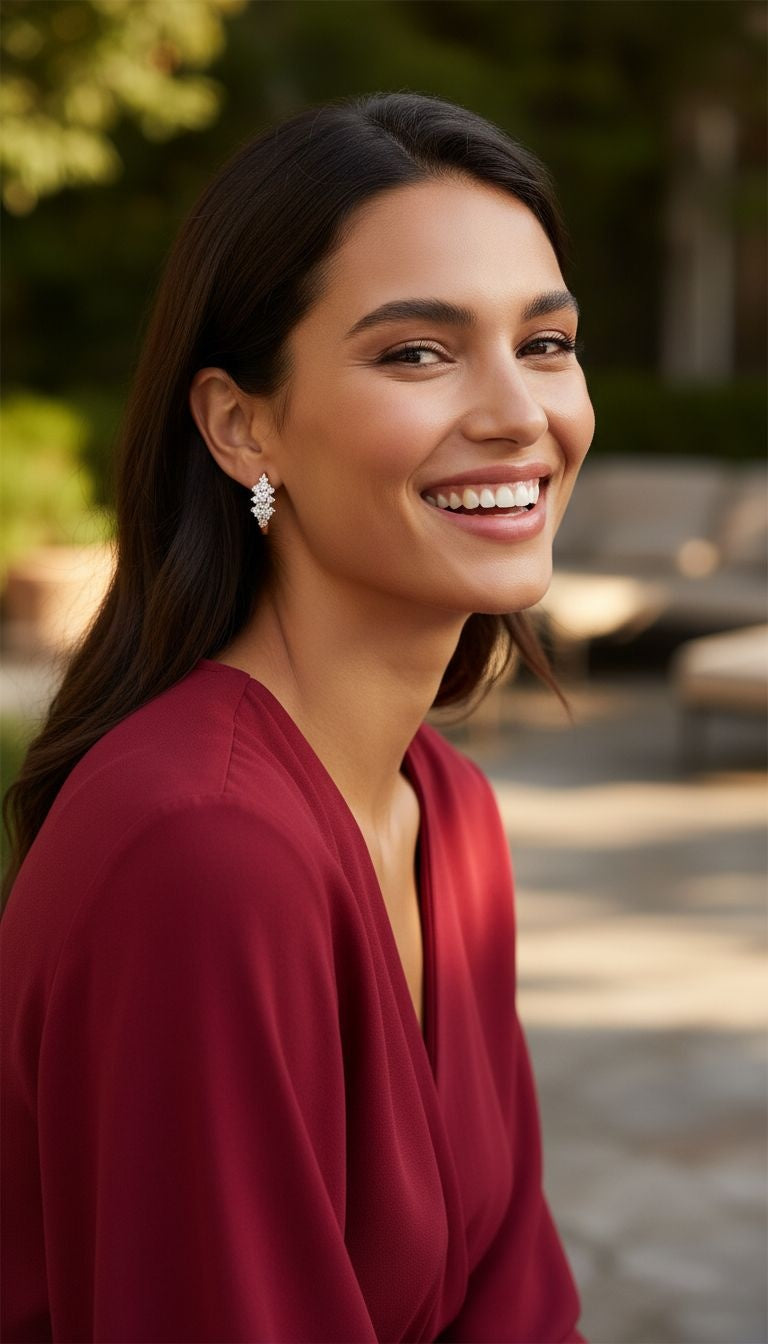 Vergulde creooloorbellen met zirkonia