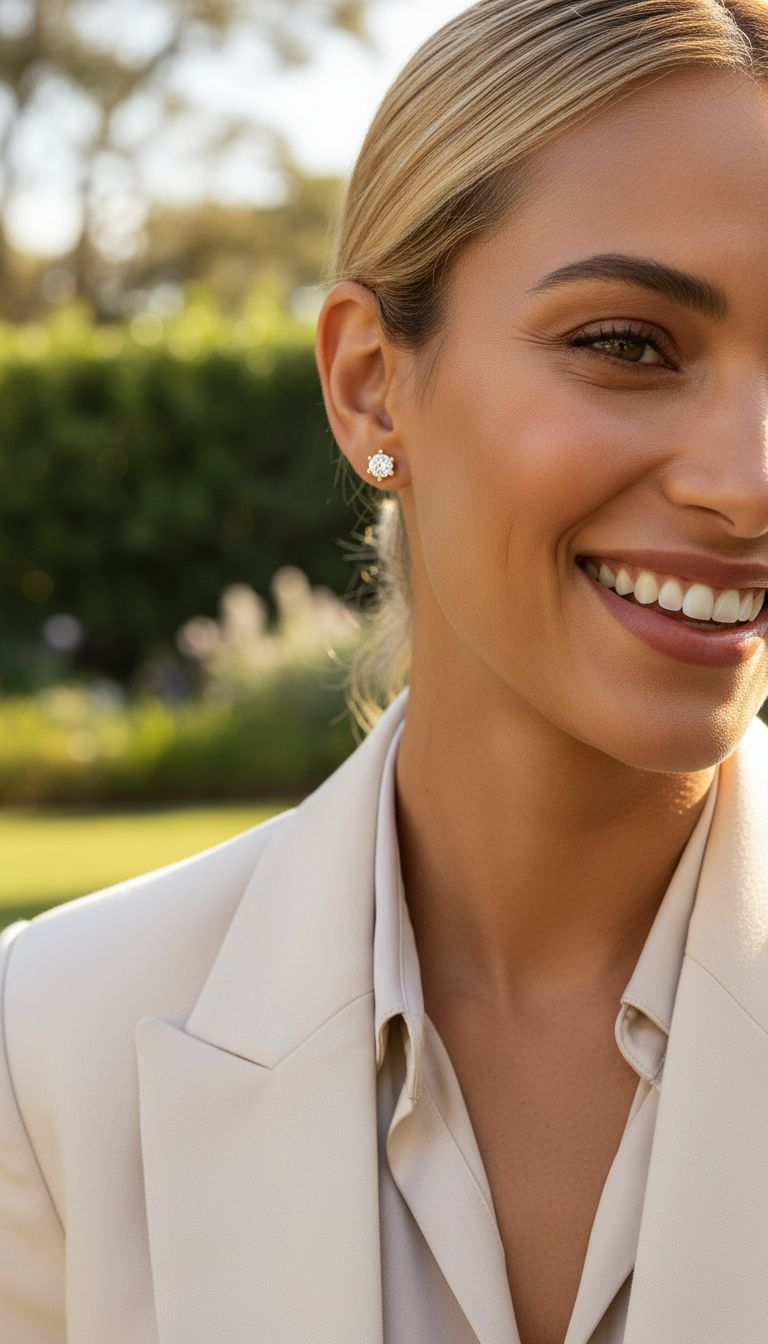 3 mm vergulde solitaire oorbellen