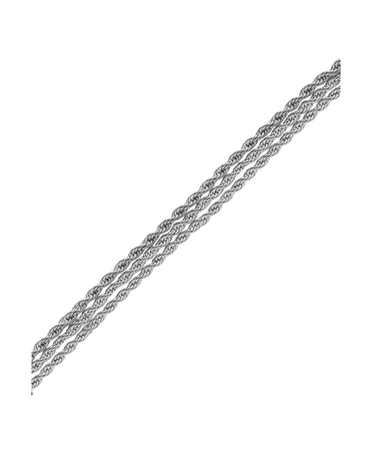Bracelet en acier triple corde