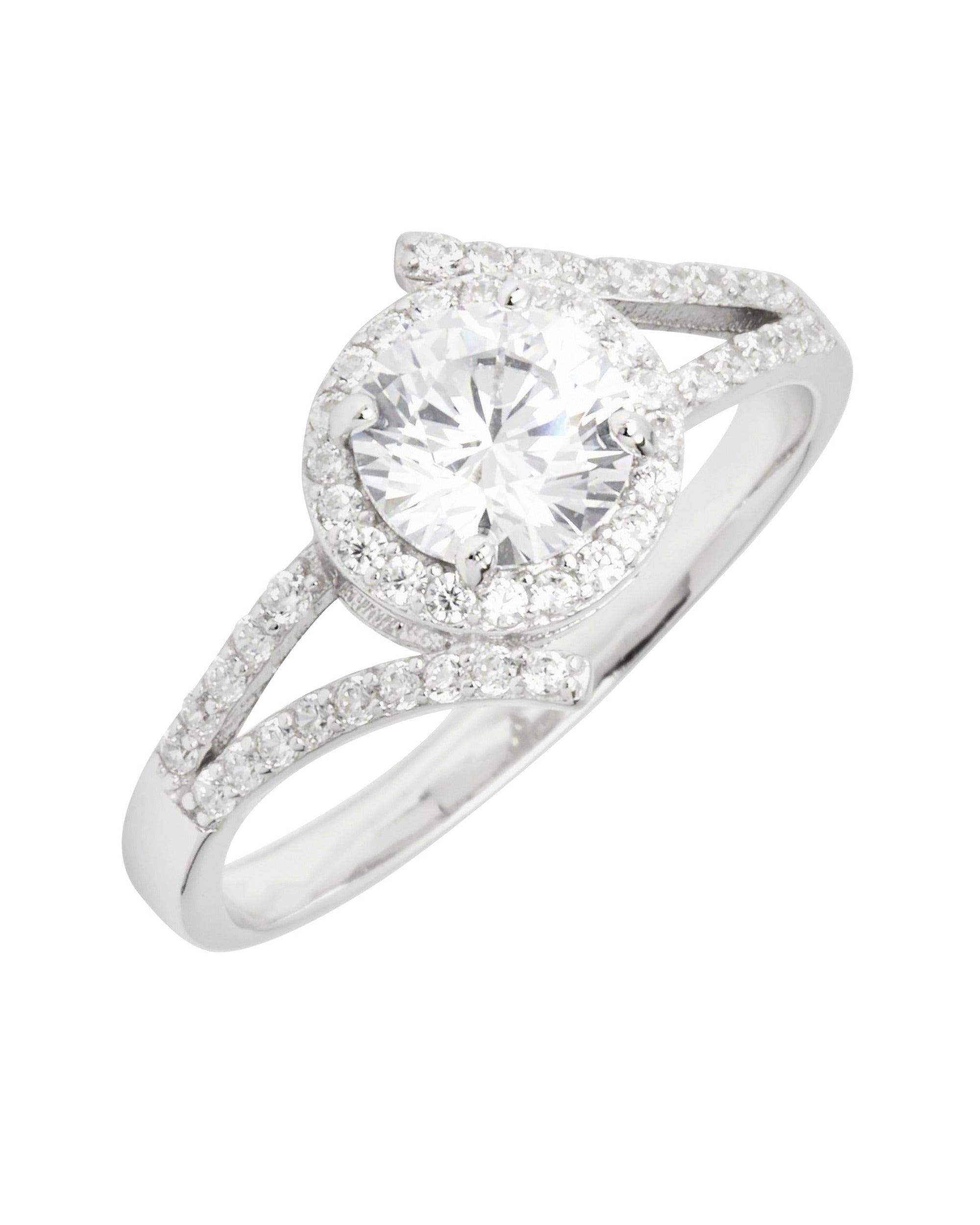 BAGUE EN ARGENT SOLITAIRE ET PIERRES