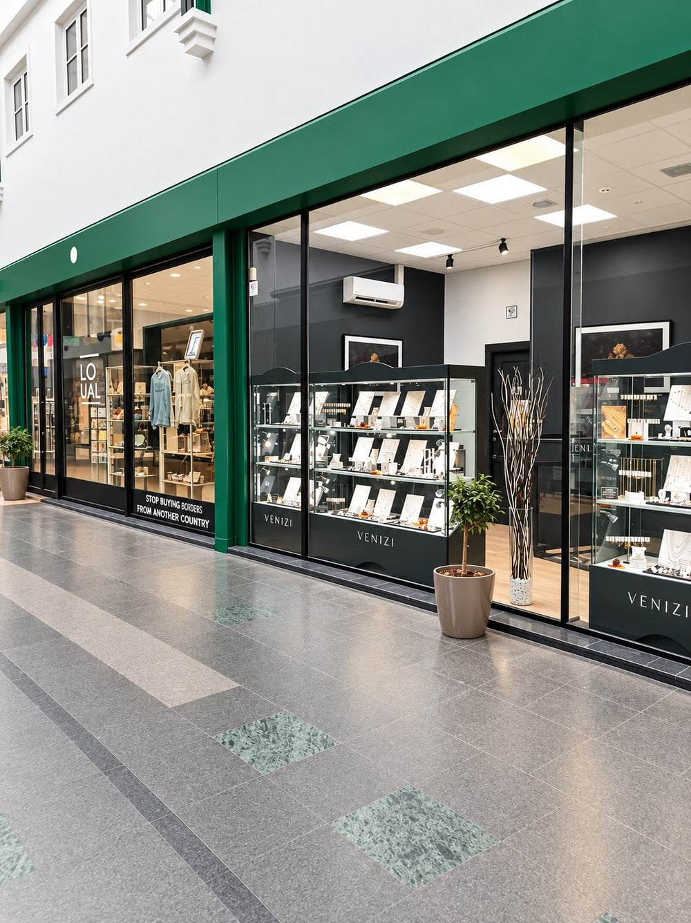 Façade extérieure de la bijouterie Venizi Nieuwstraat