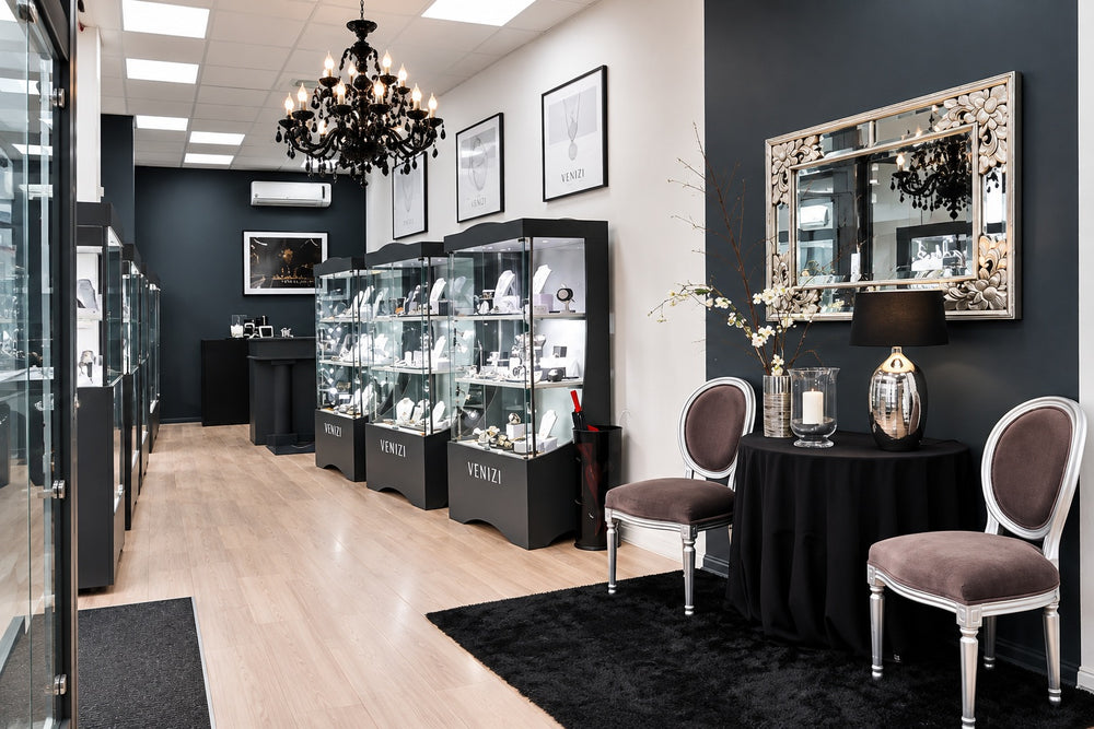 Intérieur de la bijouterie Venizi Nieuwstraat