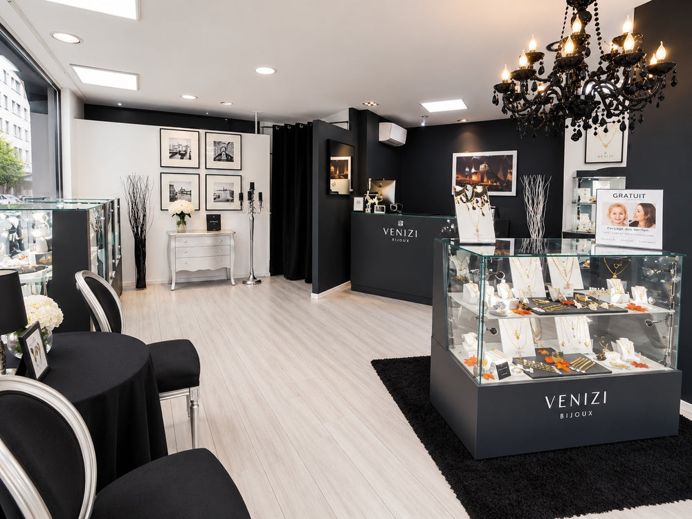 Intérieur de la bijouterie Venizi quartier La Chasse à Etterbeek