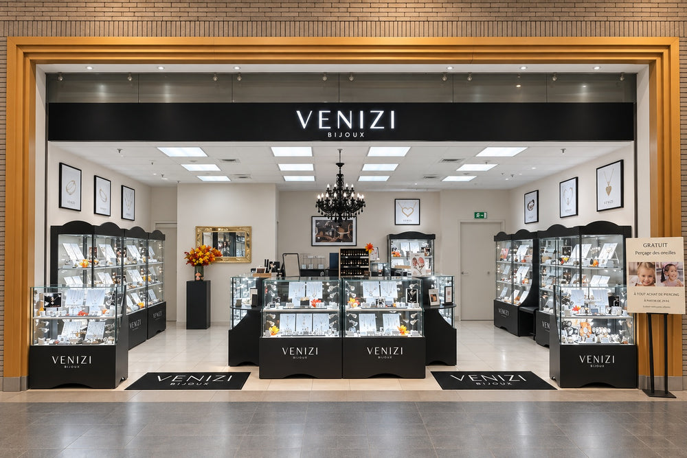 Exterior of the Venizi jeweller at Rive Gauche in Charleroi