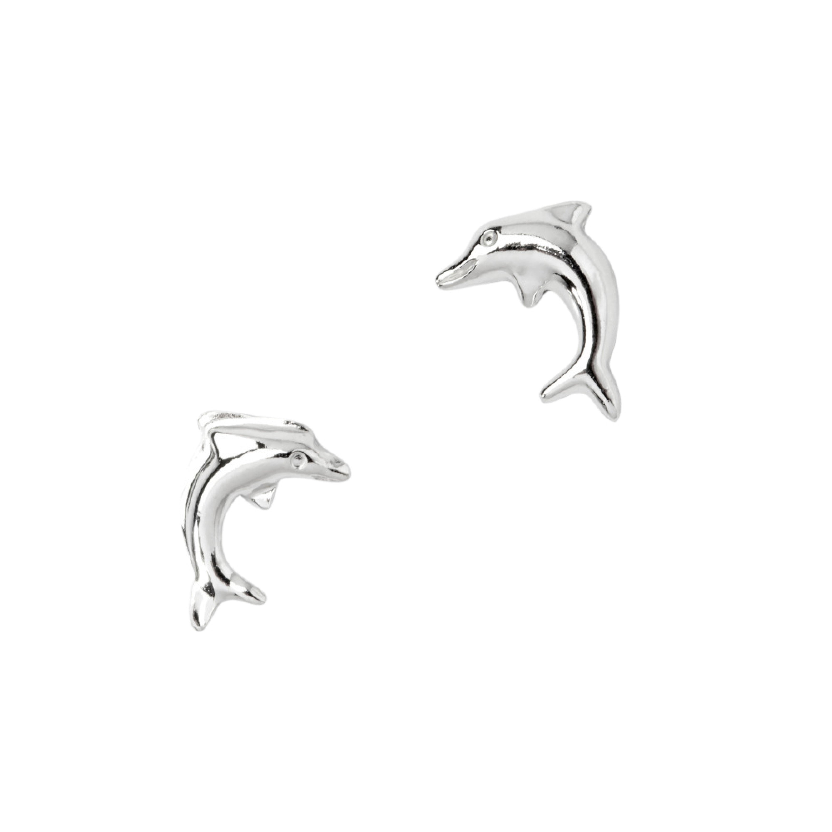 BOUCLES D'OREILLES EN ARGENT DAUPHIN