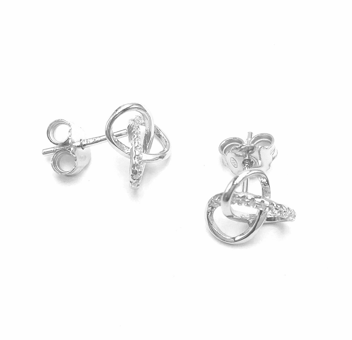 BOUCLES D'OREILLES EN ARGENT ELLIPSE