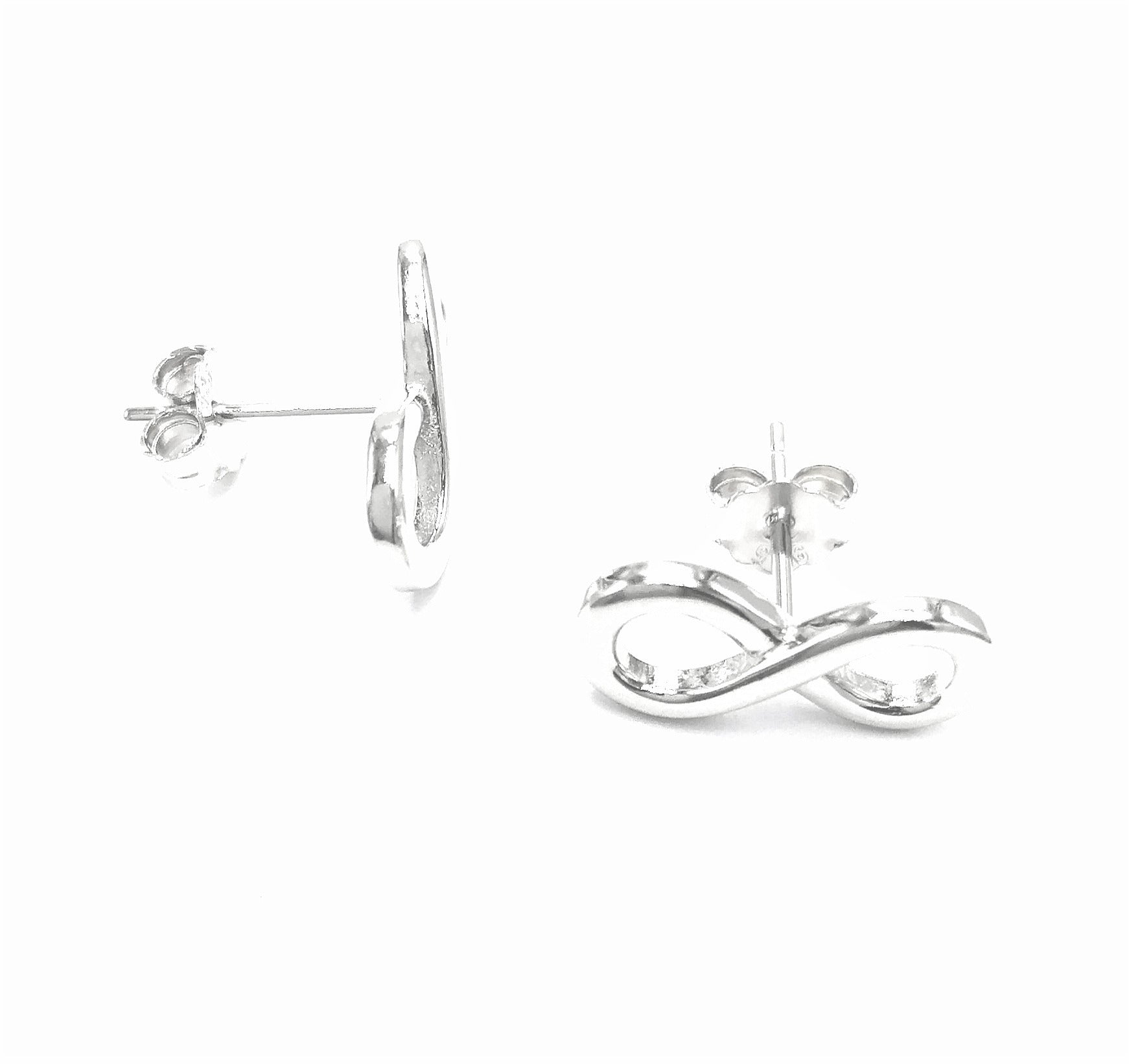 BOUCLES D'OREILLES EN ARGENT INFINI
