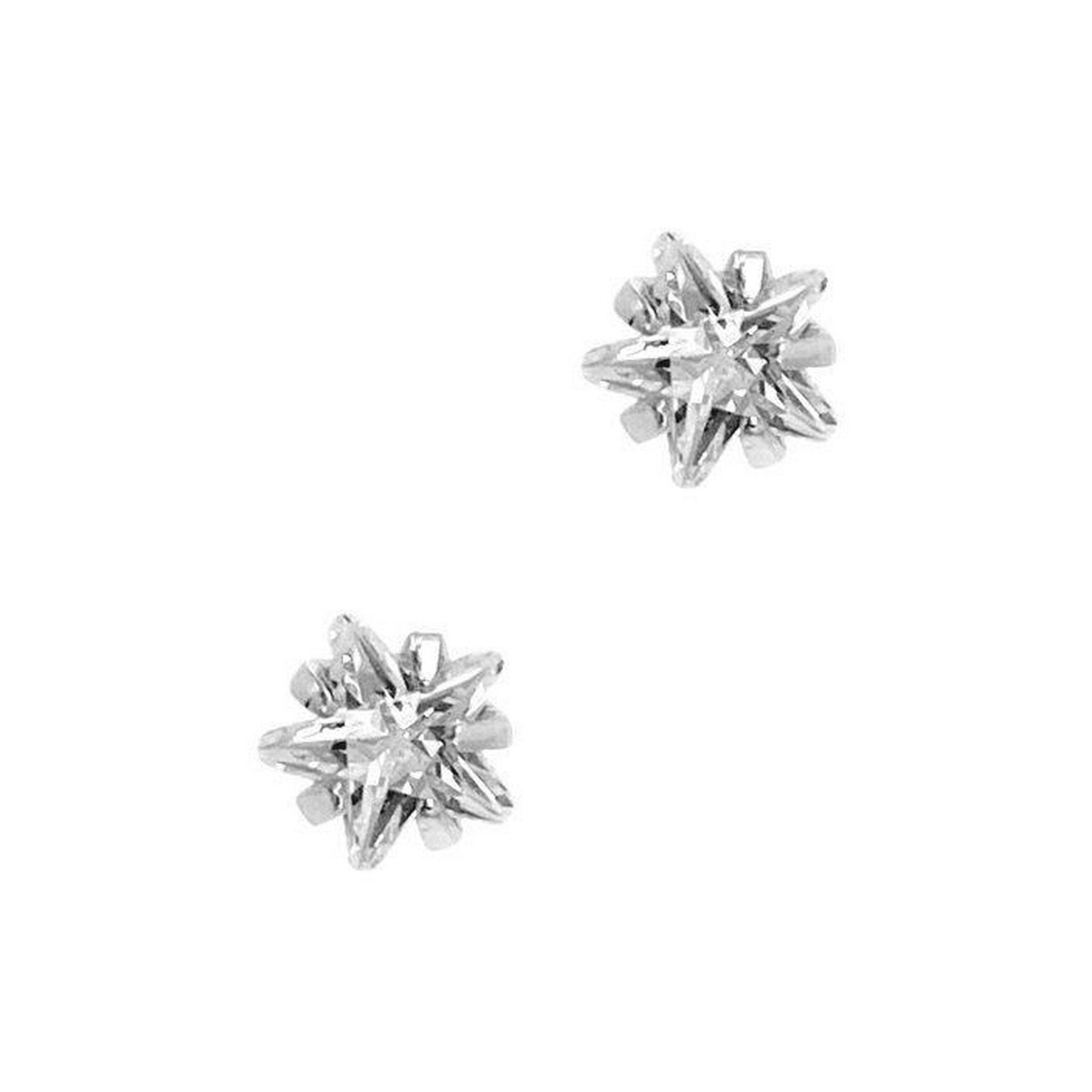 BOUCLES D'OREILLES EN ARGENT ETOILE