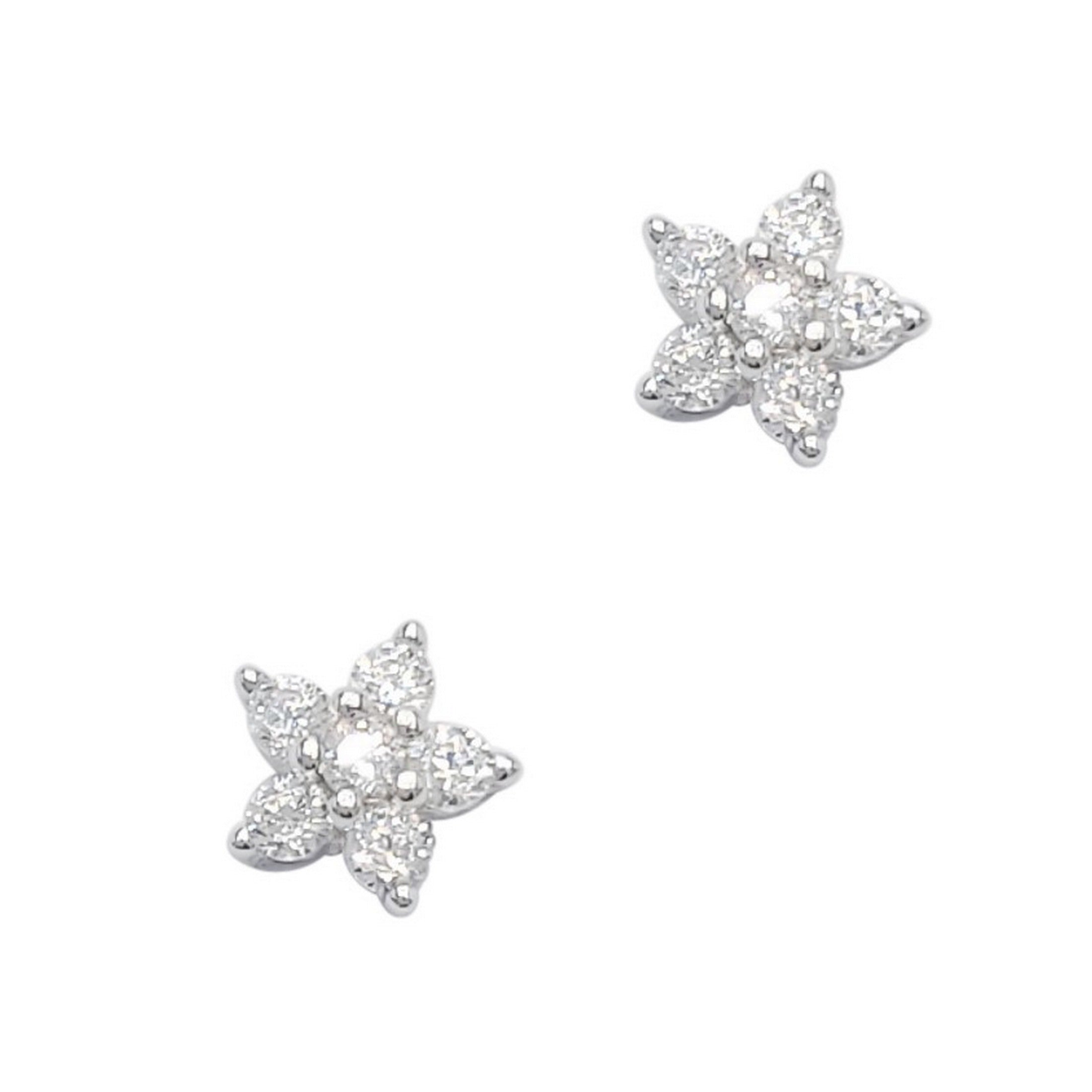 BOUCLES D'OREILLES EN ARGENT ETOILE