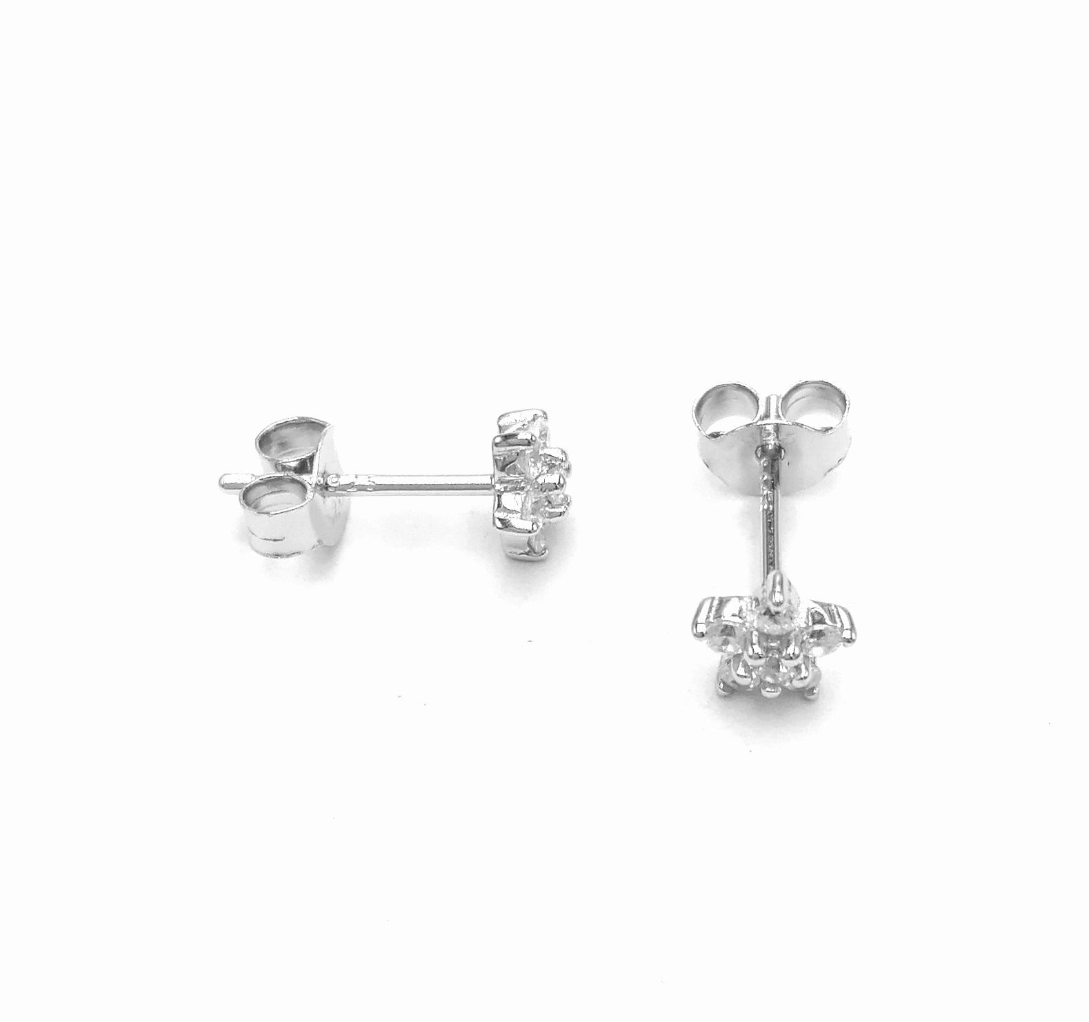 BOUCLES D'OREILLES EN ARGENT ETOILE