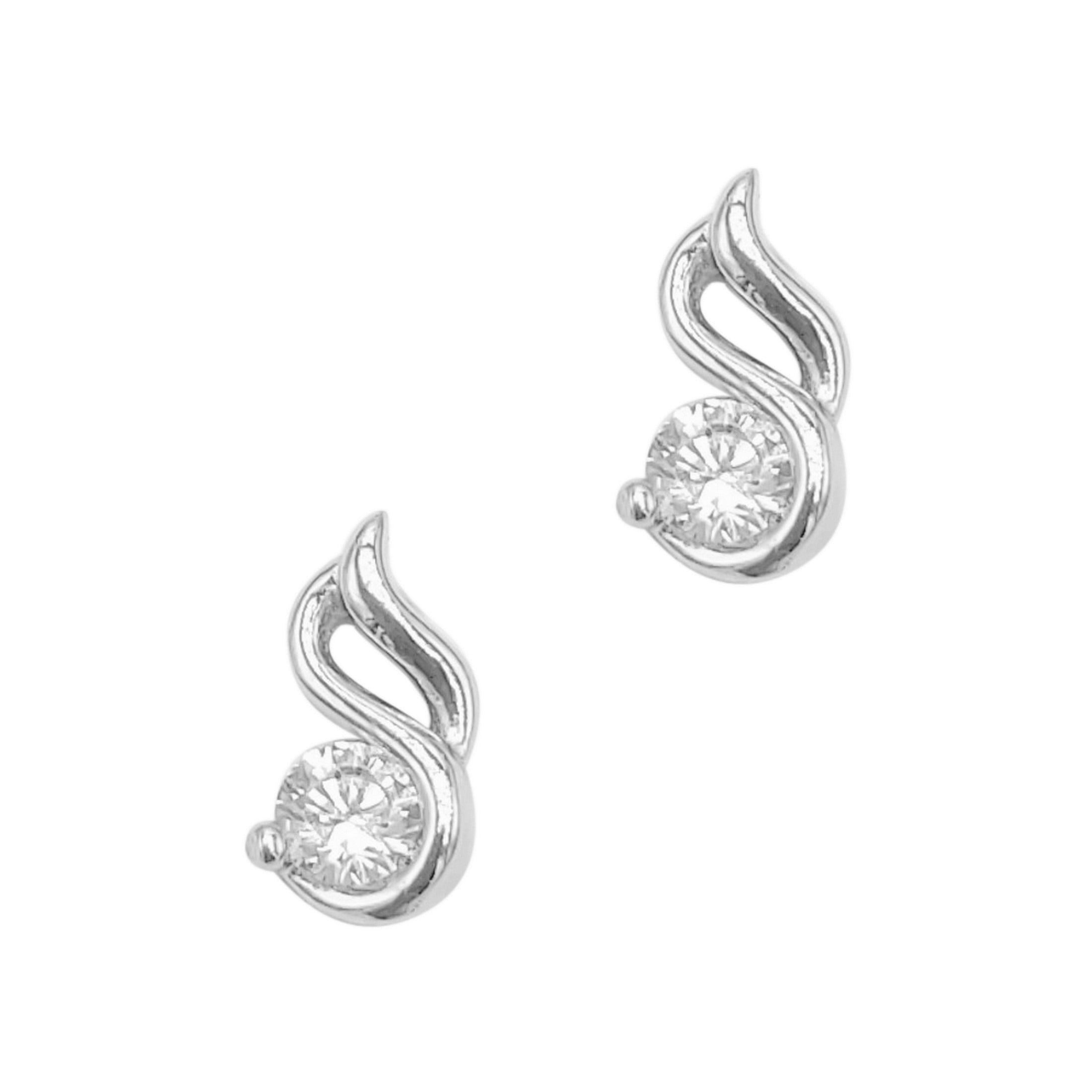 BOUCLES D'OREILLES EN ARGENT AVEC PIERRE