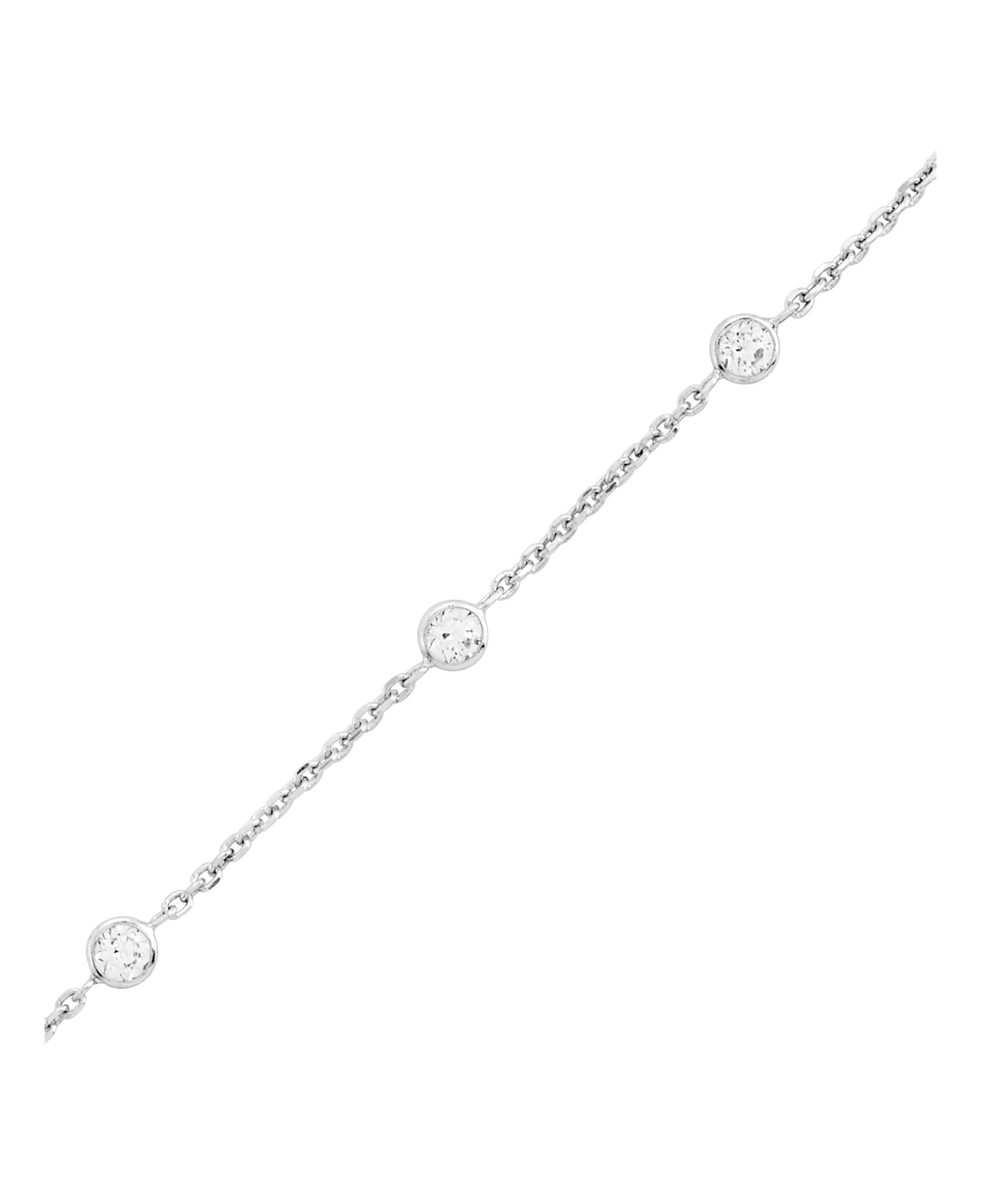 VENIZI | Bracelet fin pour femme en argent avec pierres