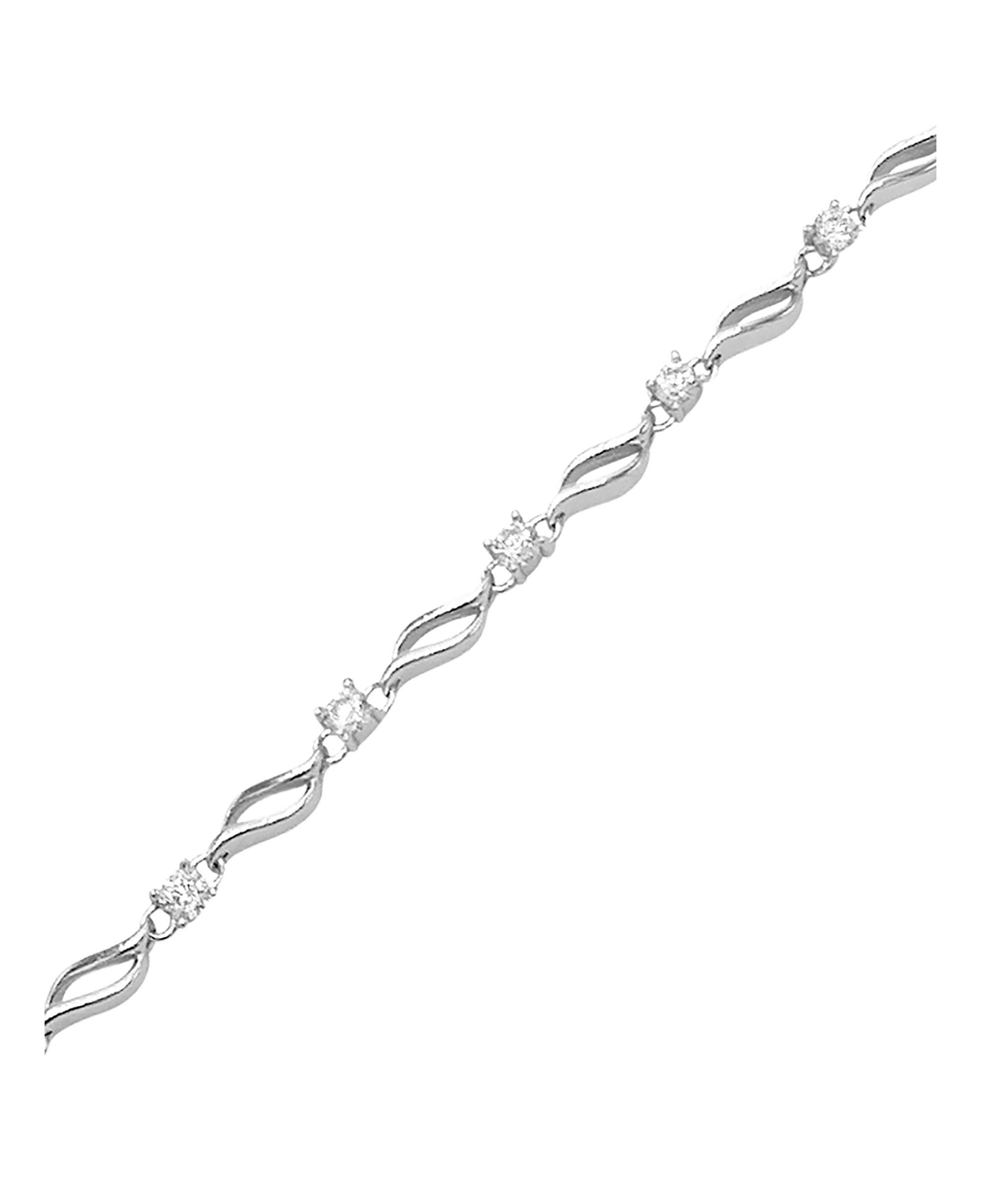 Bracelet Venizi en argent massif avec pierres