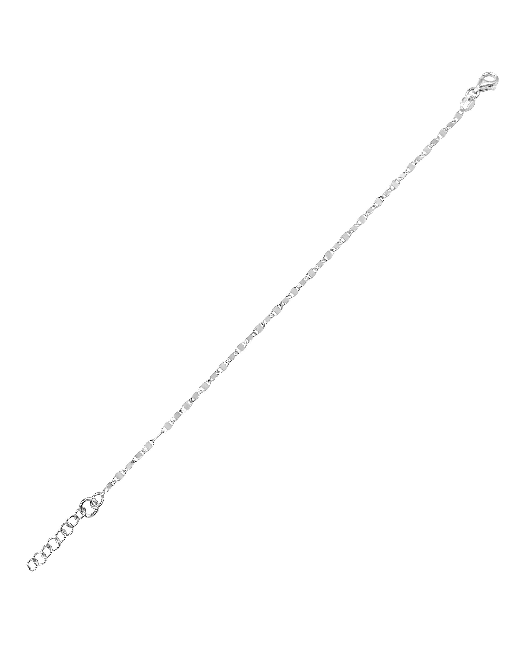 BRACELET EN ARGENT MAILLES OVALES