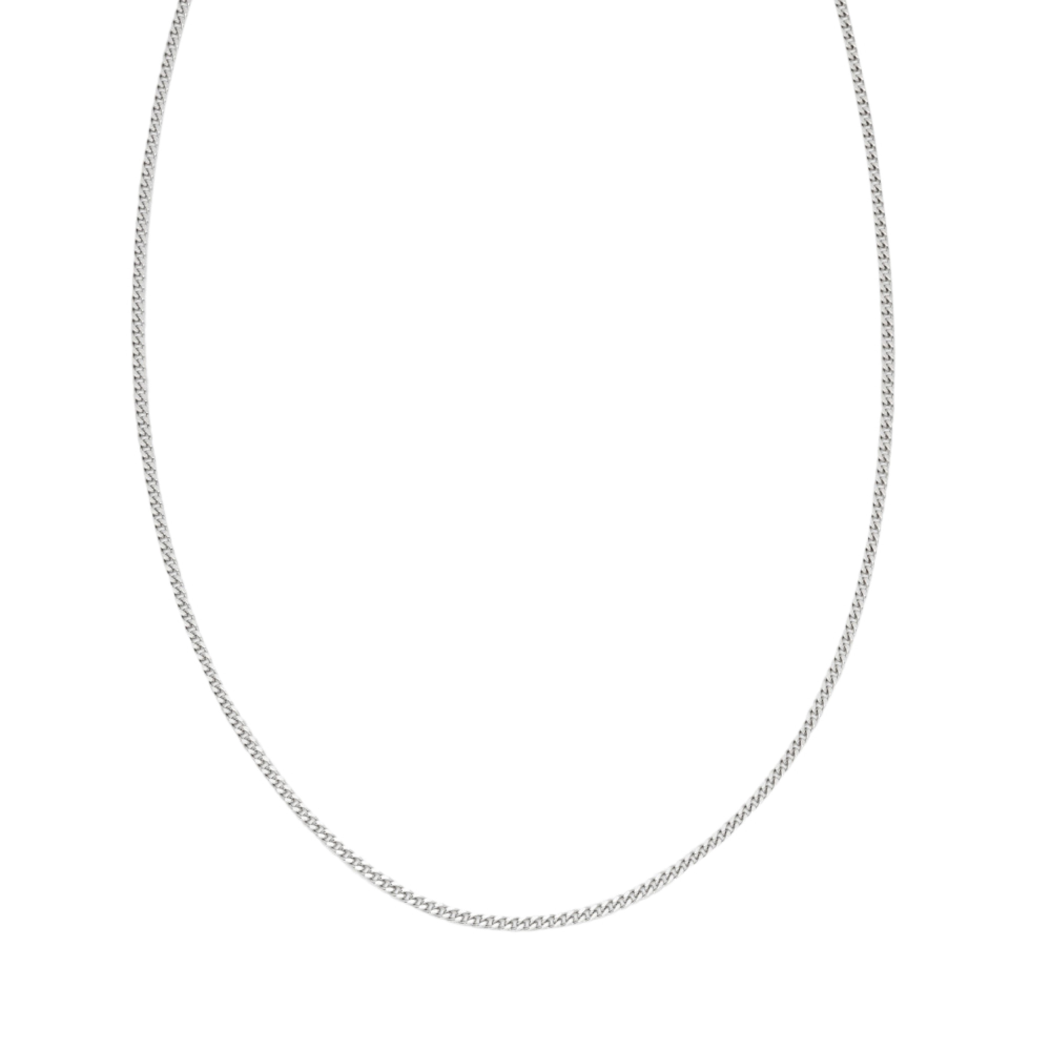 CHAINE EN ARGENT MAILLE GOURMETTE 2,2 MM 60 cm