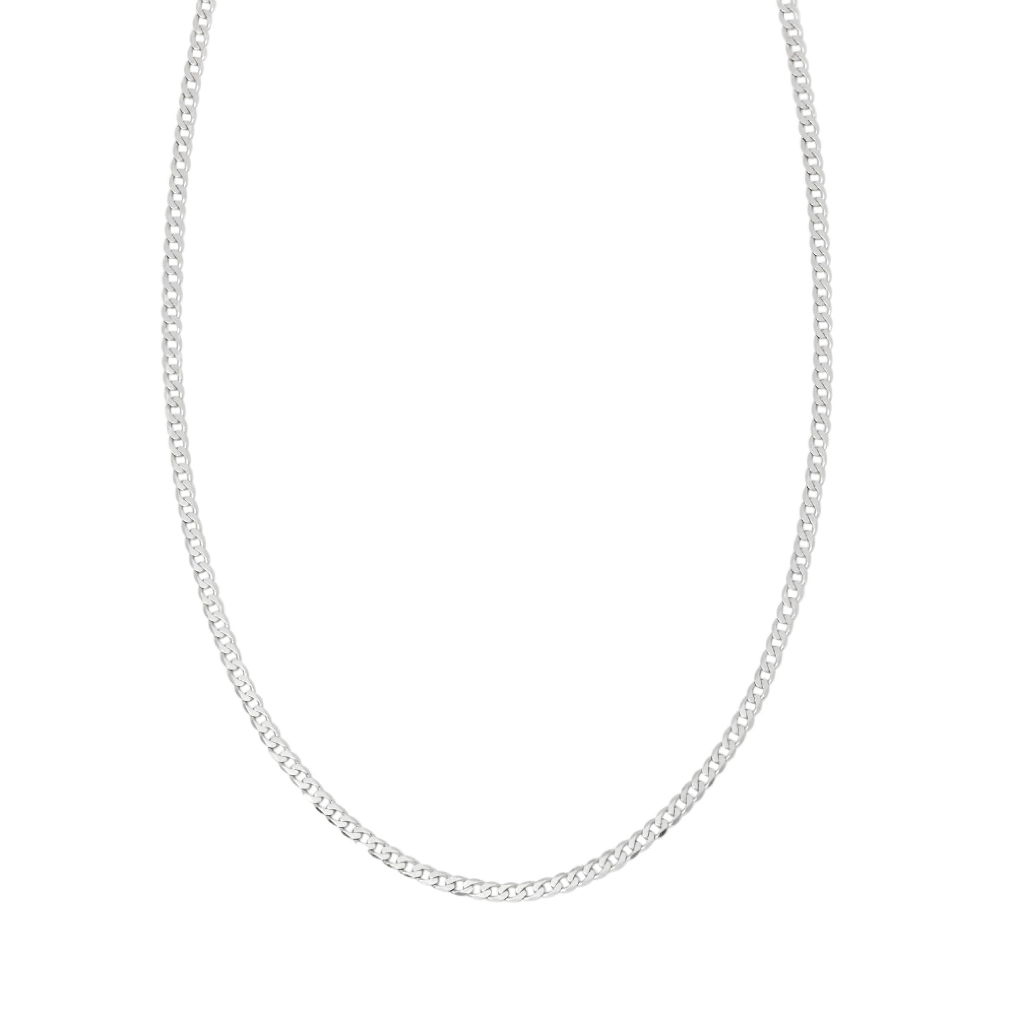 CHAINE EN ARGENT MAILLE GOURMETTE 3 MM