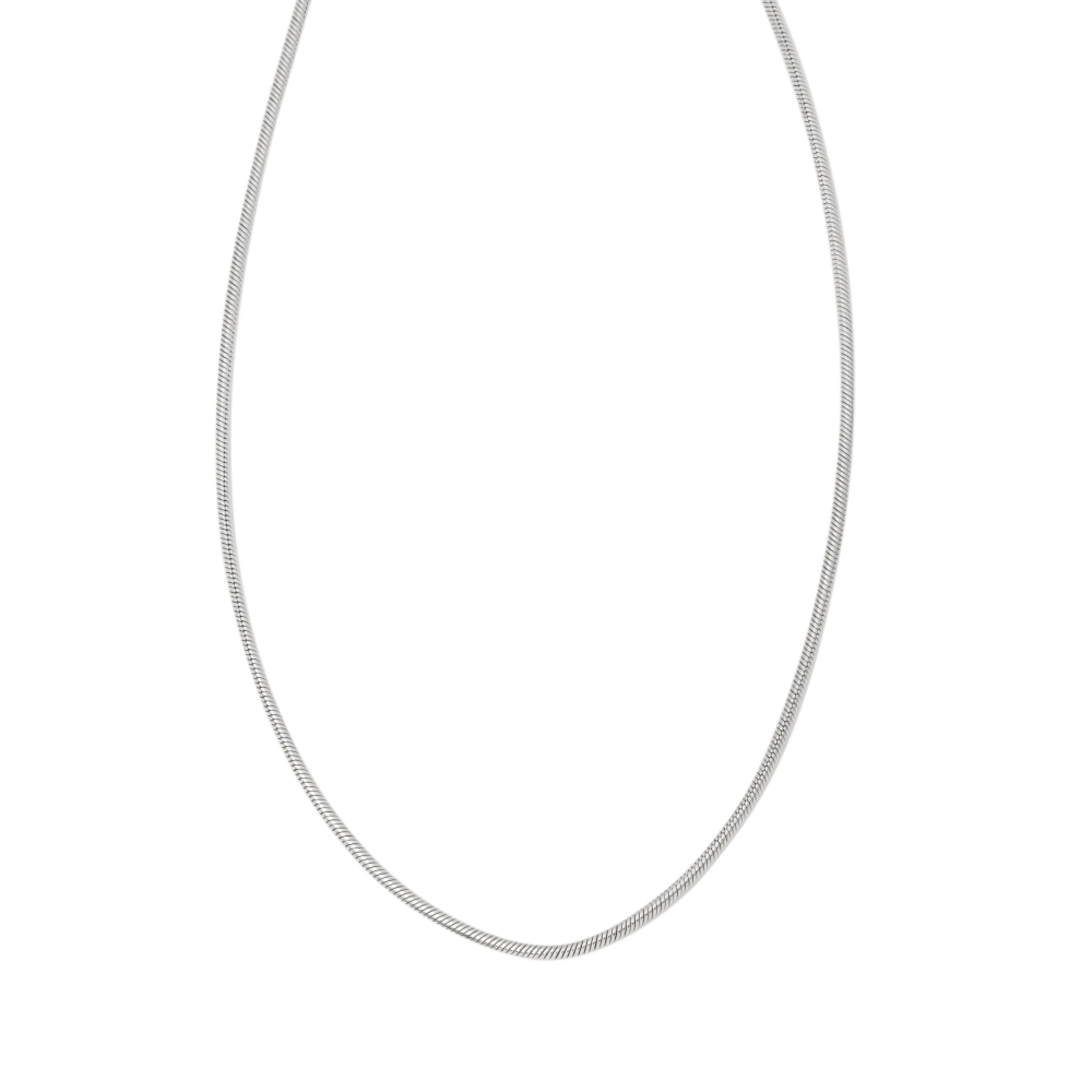 CHAINE EN ARGENT MAILLE SERPENTINE