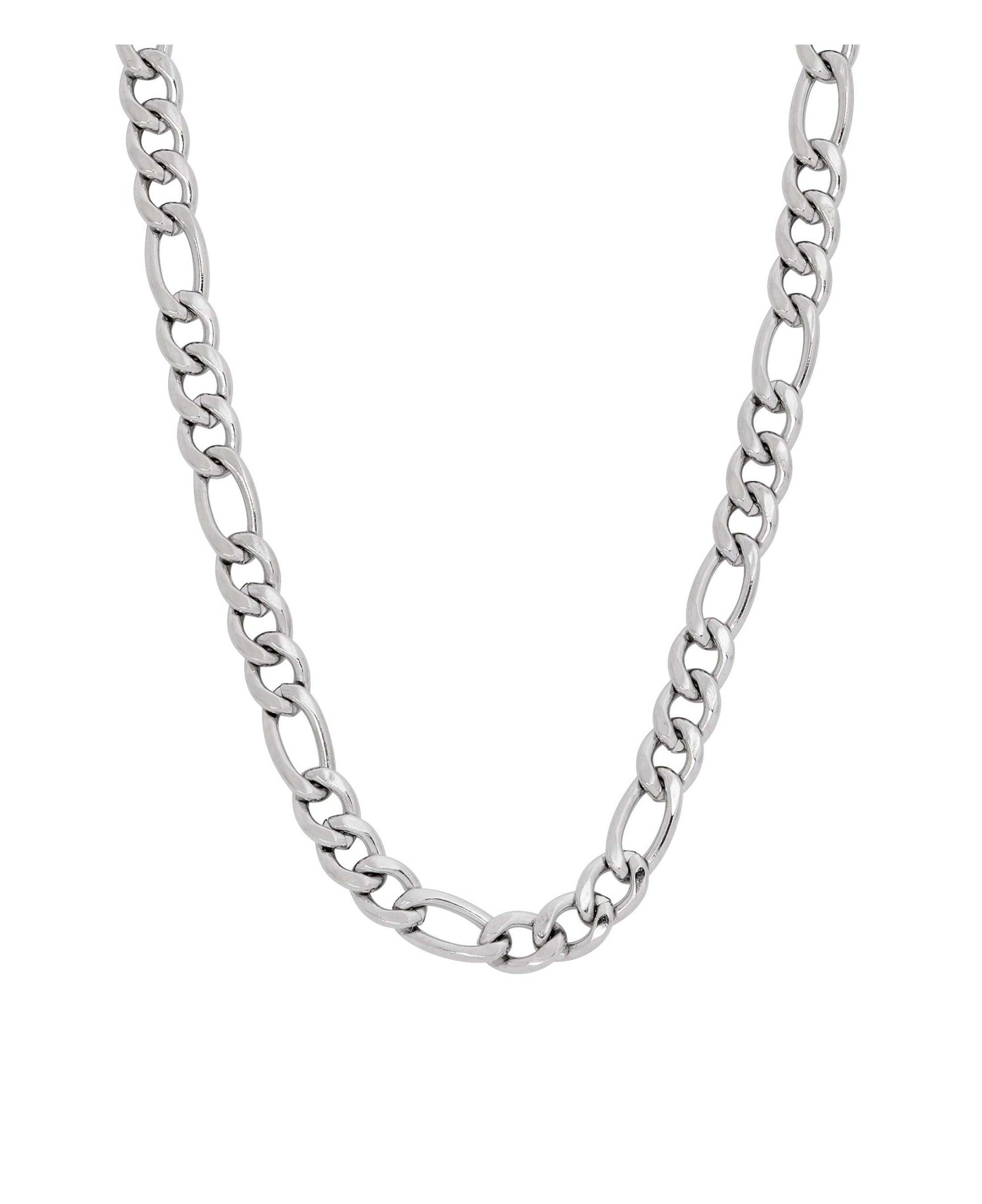 CHAINE EN ACIER MAILLE FIGARO 6 MM