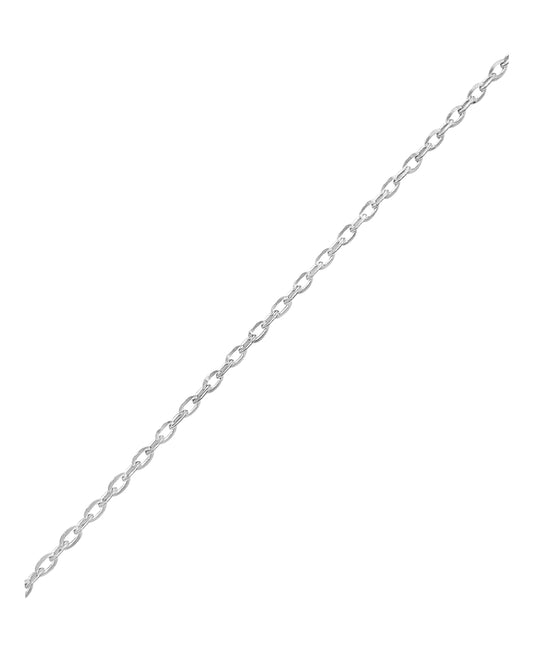 Chaîne en argent maille forçat 1 mm