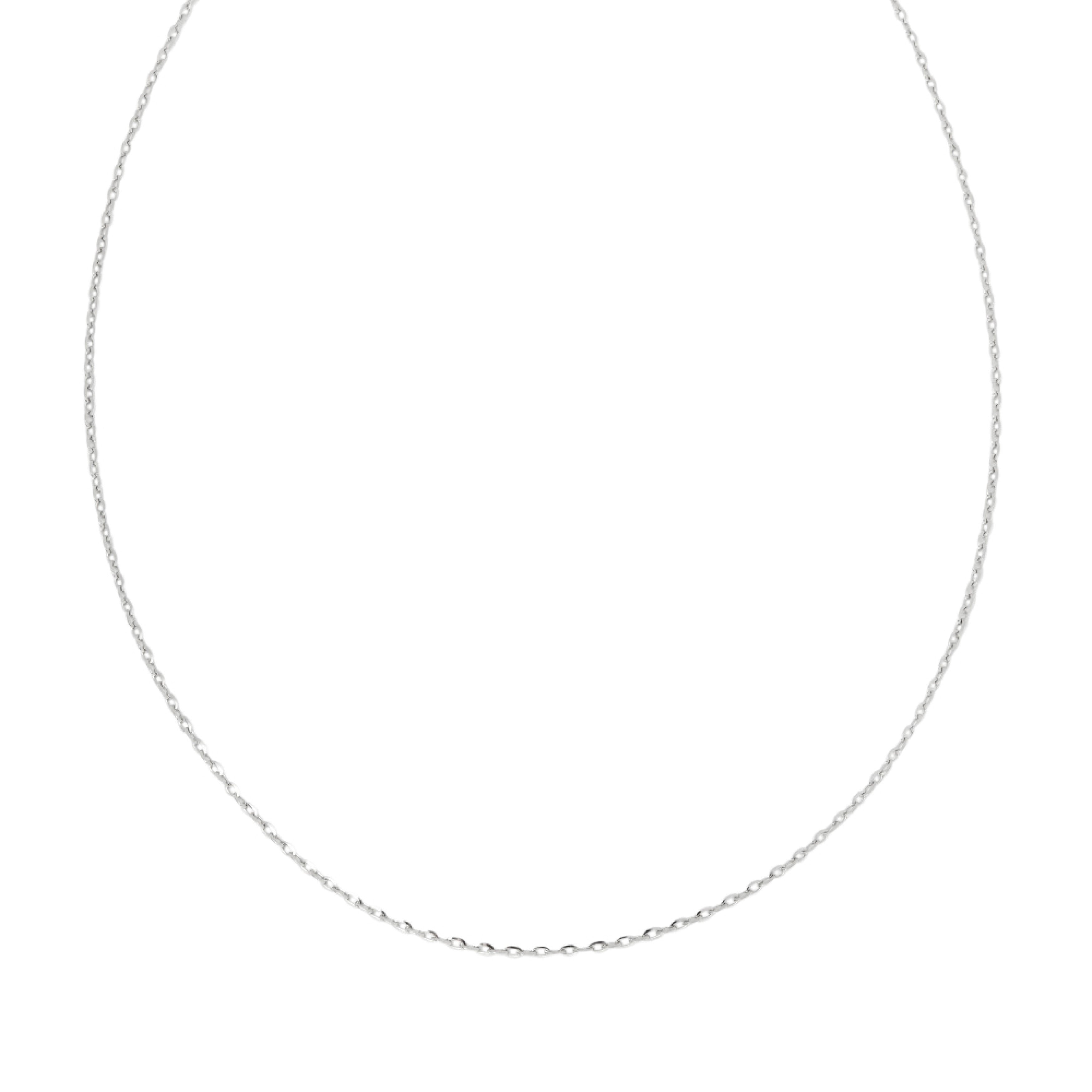 CHAINE EN ARGENT MAILLE FORCAT 1 MM