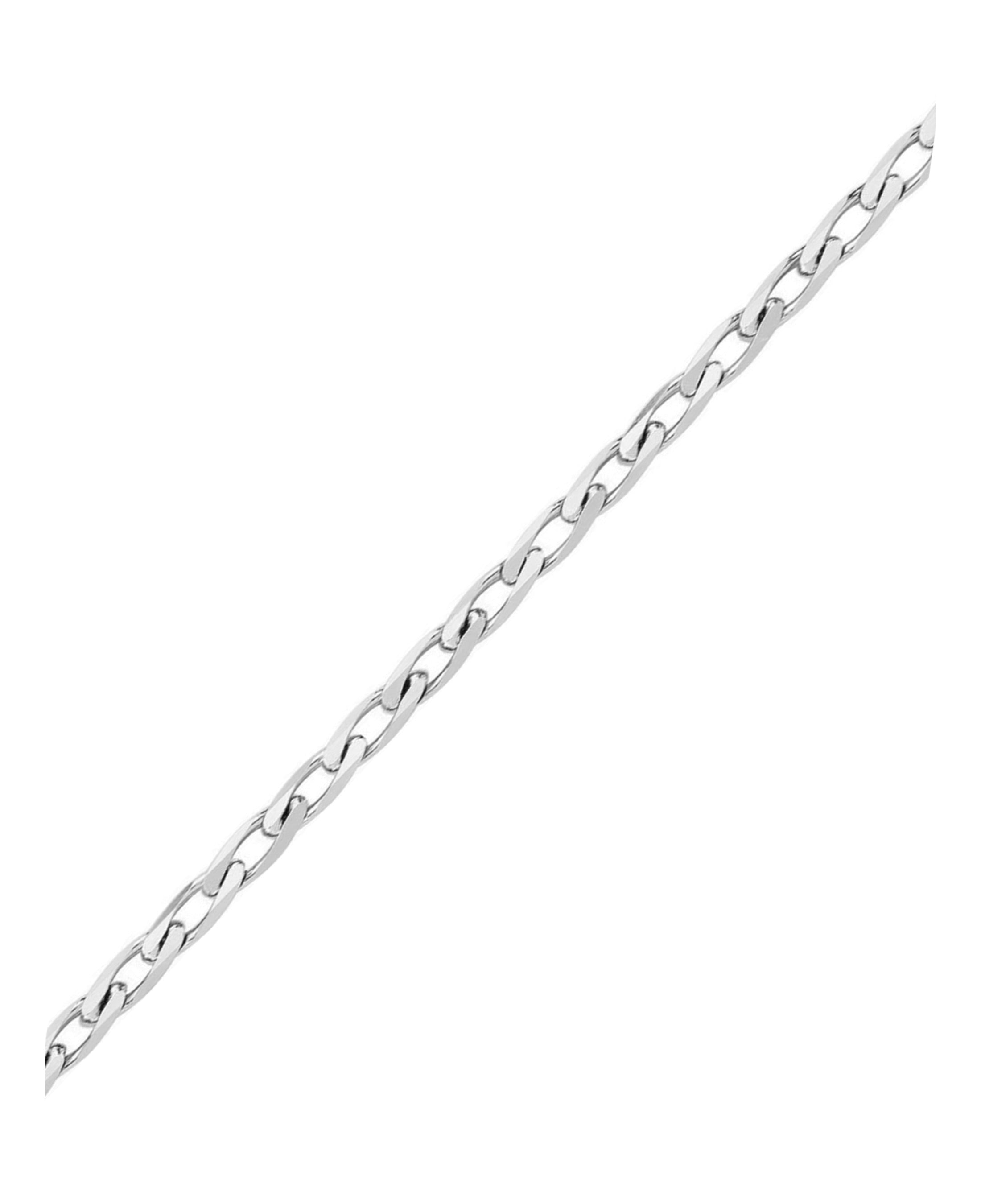 CHAINE EN ARGENT MAILLE GOURMETTE 1,3 MM