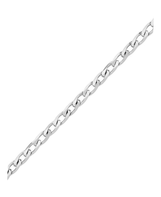 1.75 mm silver curb chain