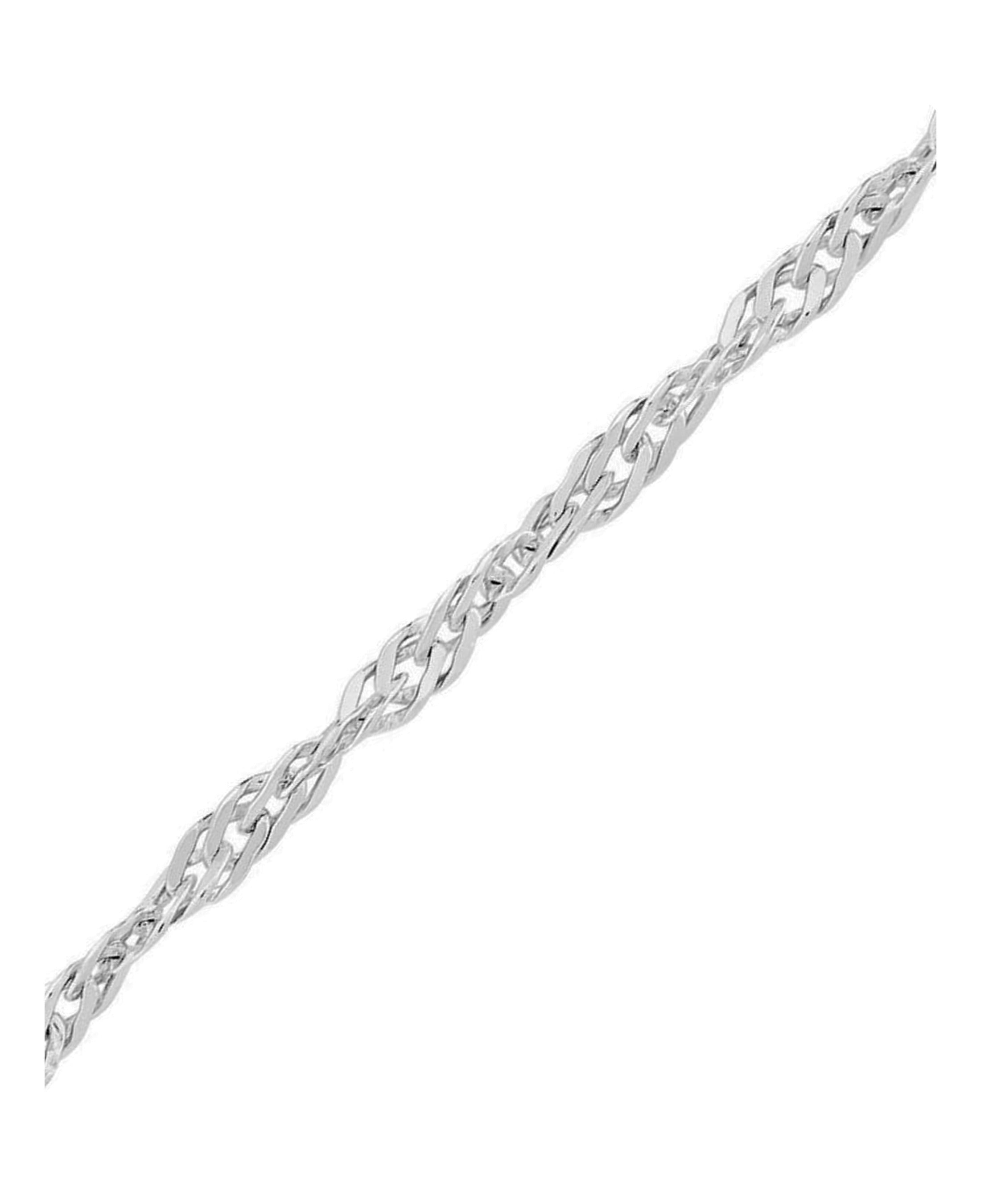 CHAINE EN ARGENT MAILLE SINGAPOUR 2 MM