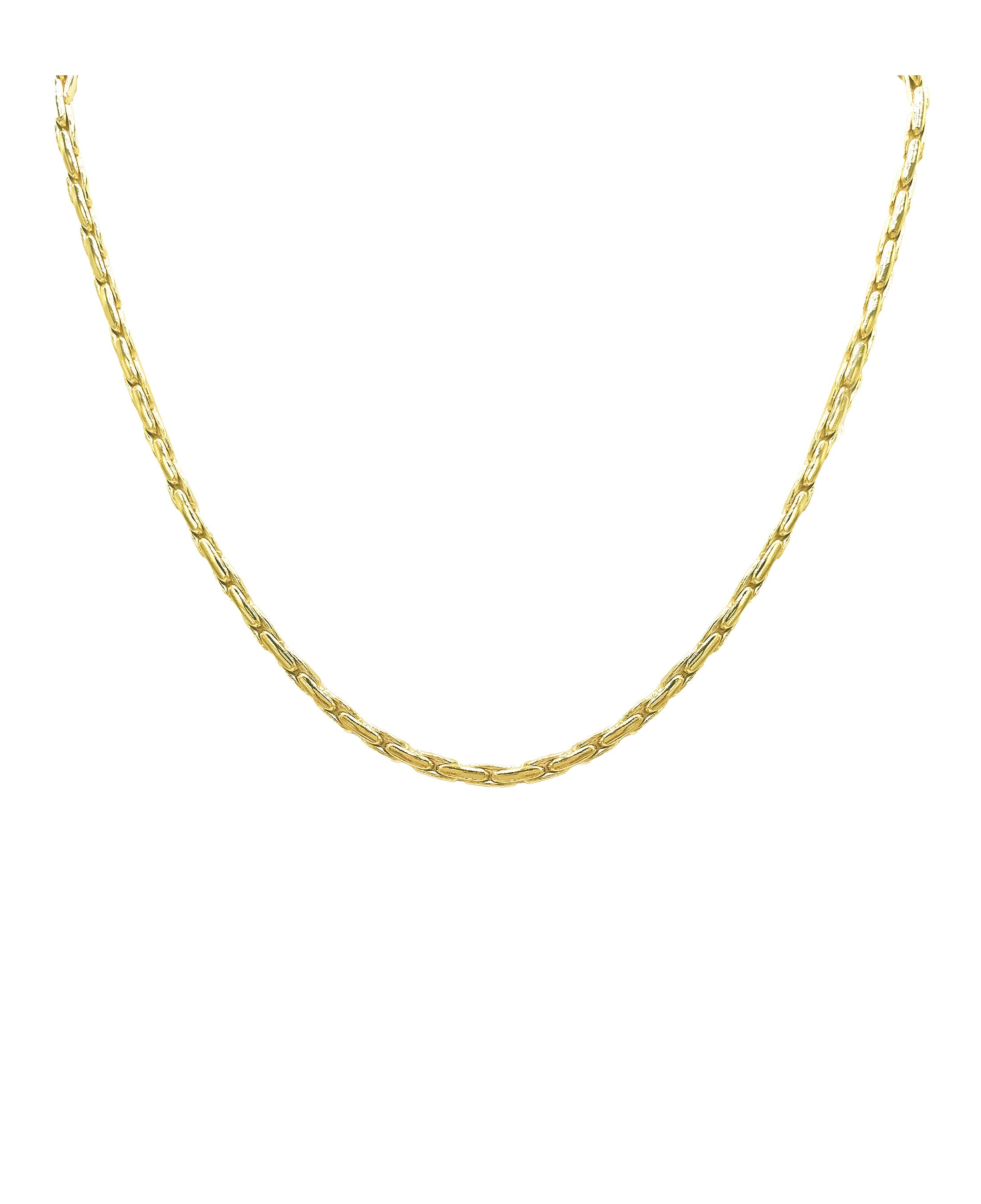 COLLIER EN ACIER DORE MAILLE PALOMA