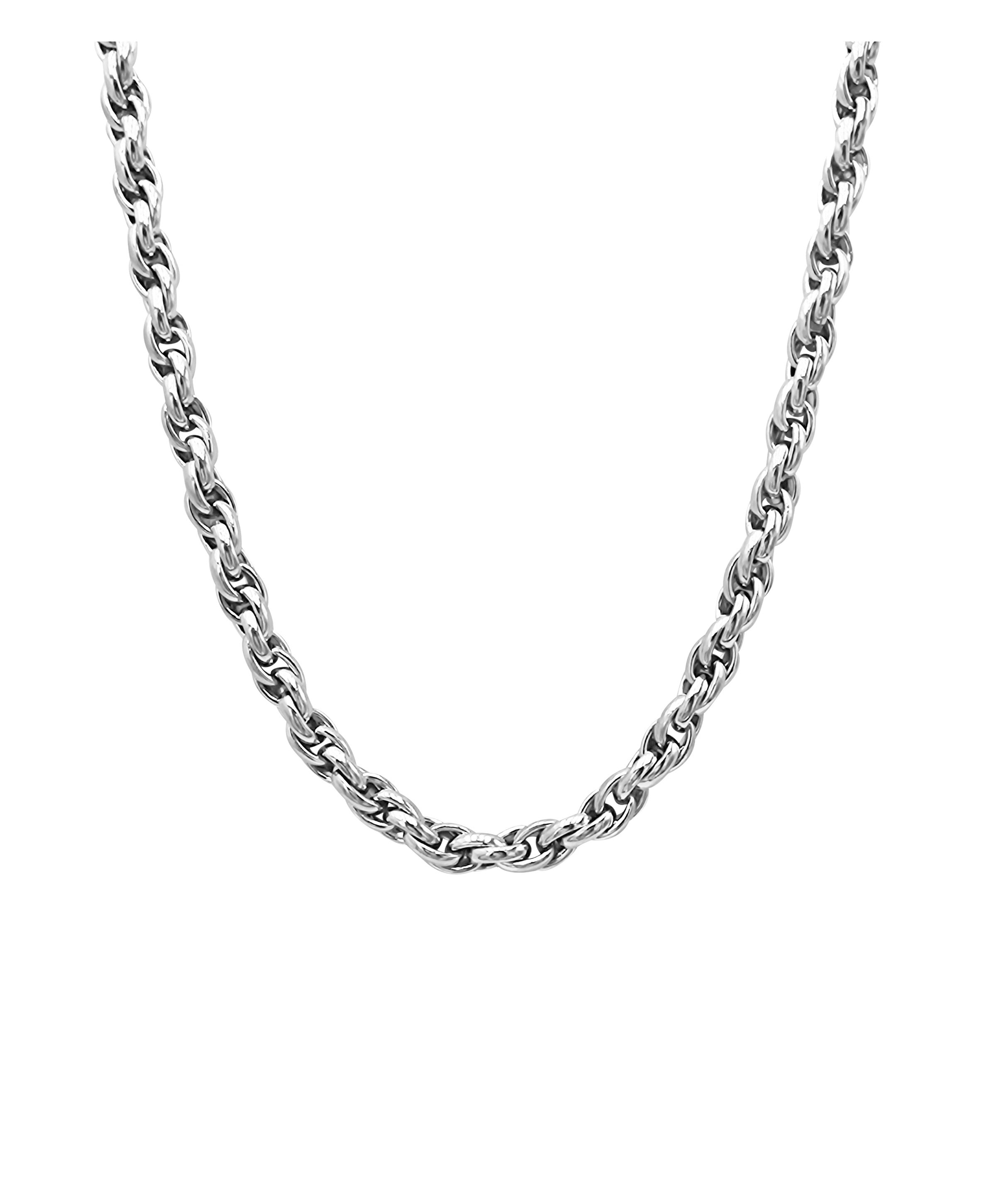 COLLIER EN ACIER MAILLE CORDE 8 MM