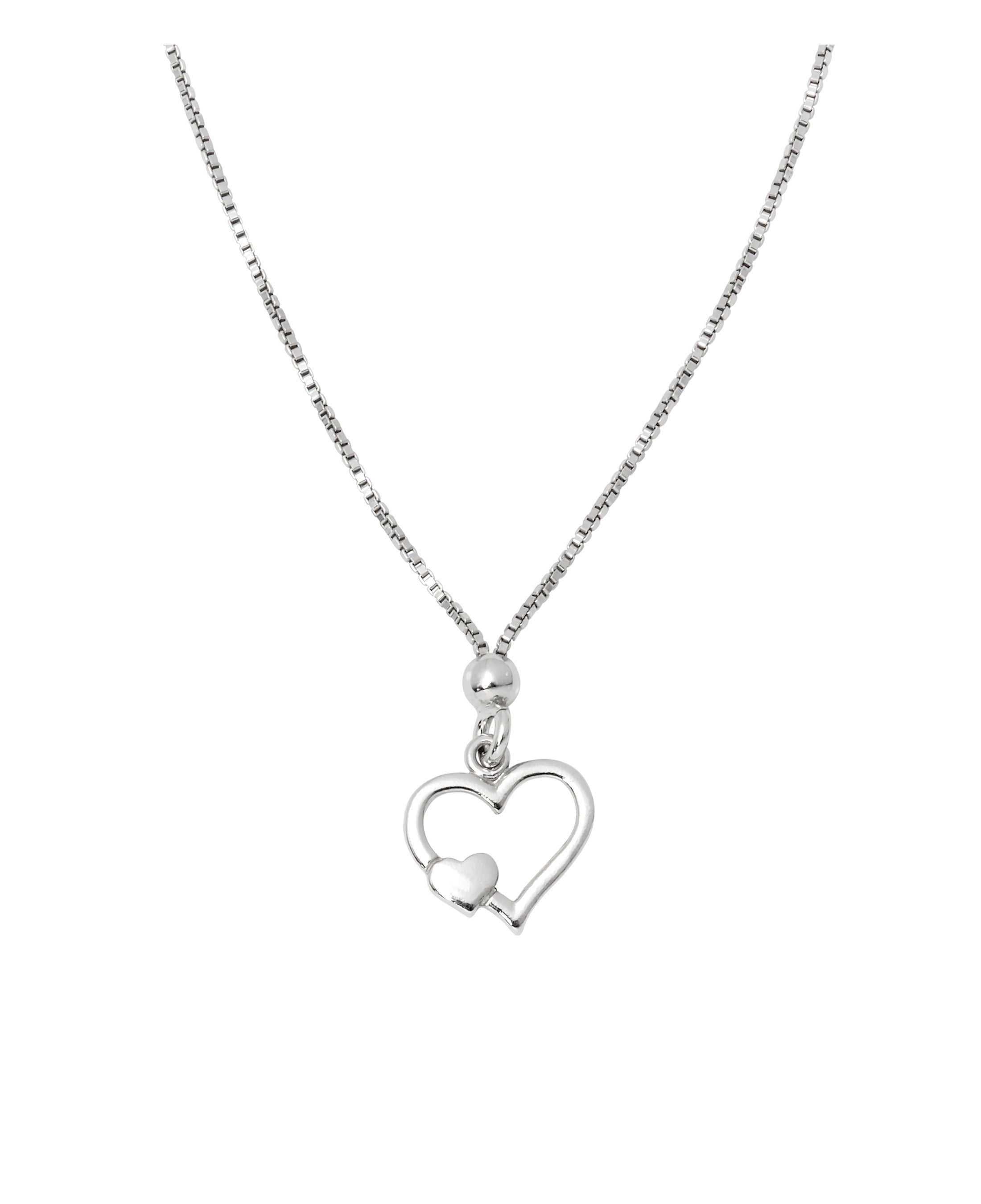 COLLIER EN ARGENT AVEC COEUR