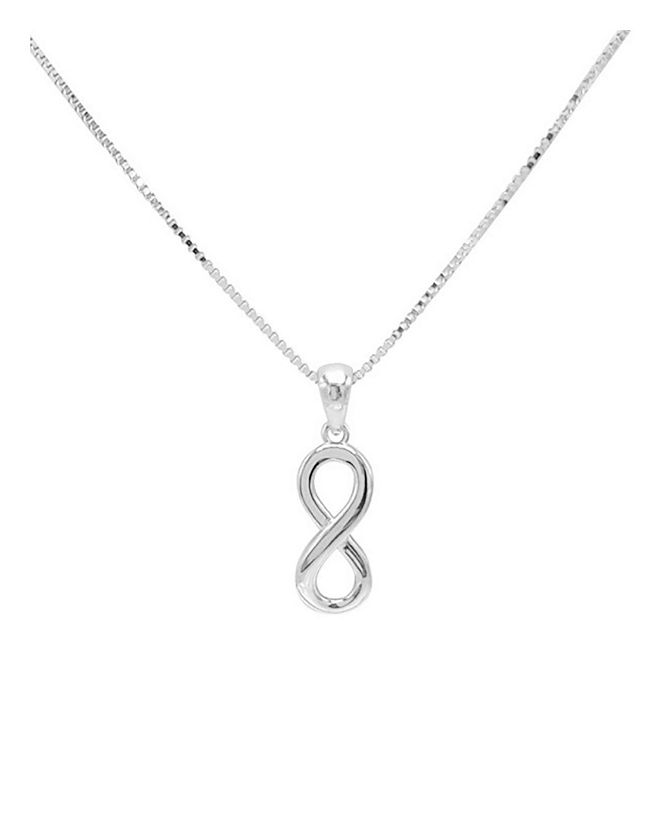 Collier Venizi en argent massif avec pendentif infini