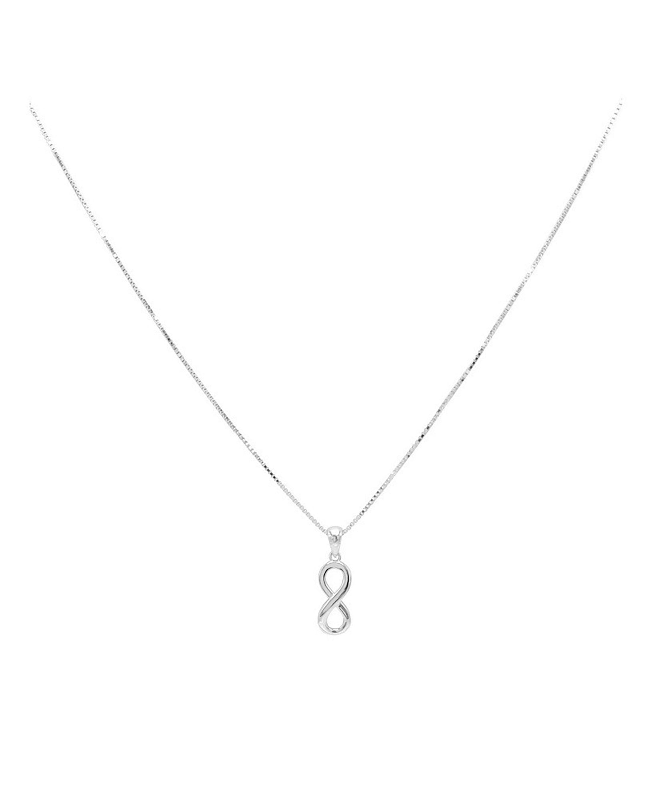 Collier Venizi en argent massif avec pendentif infini