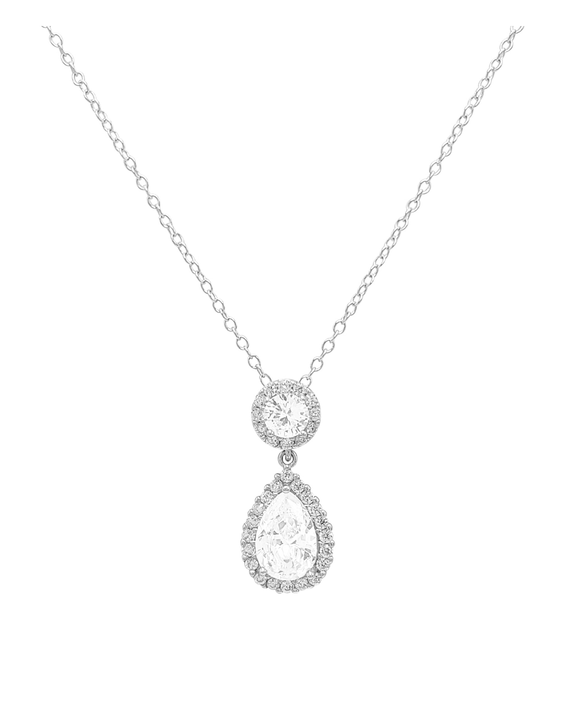 COLLIER EN ARGENT AVEC PENDENTIF GOUTTE