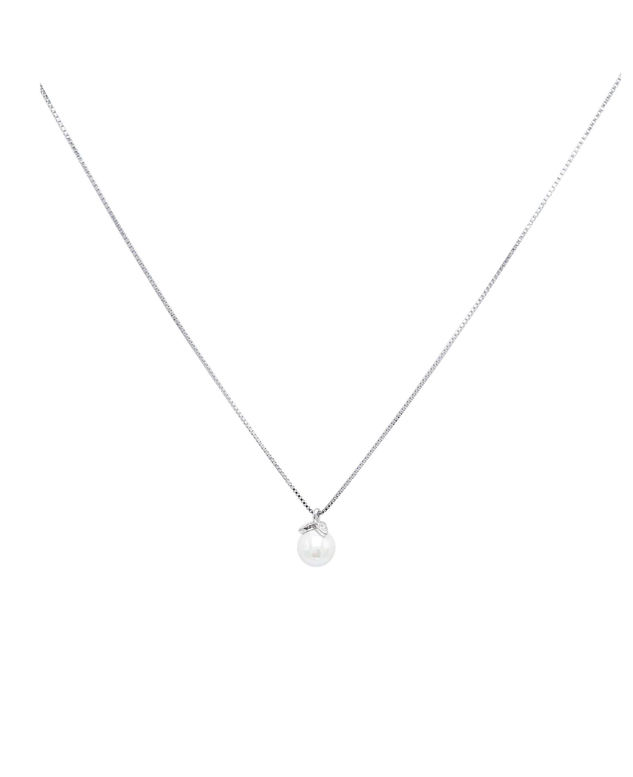 COLLIER EN ARGENT AVEC PERLE BLANCHE