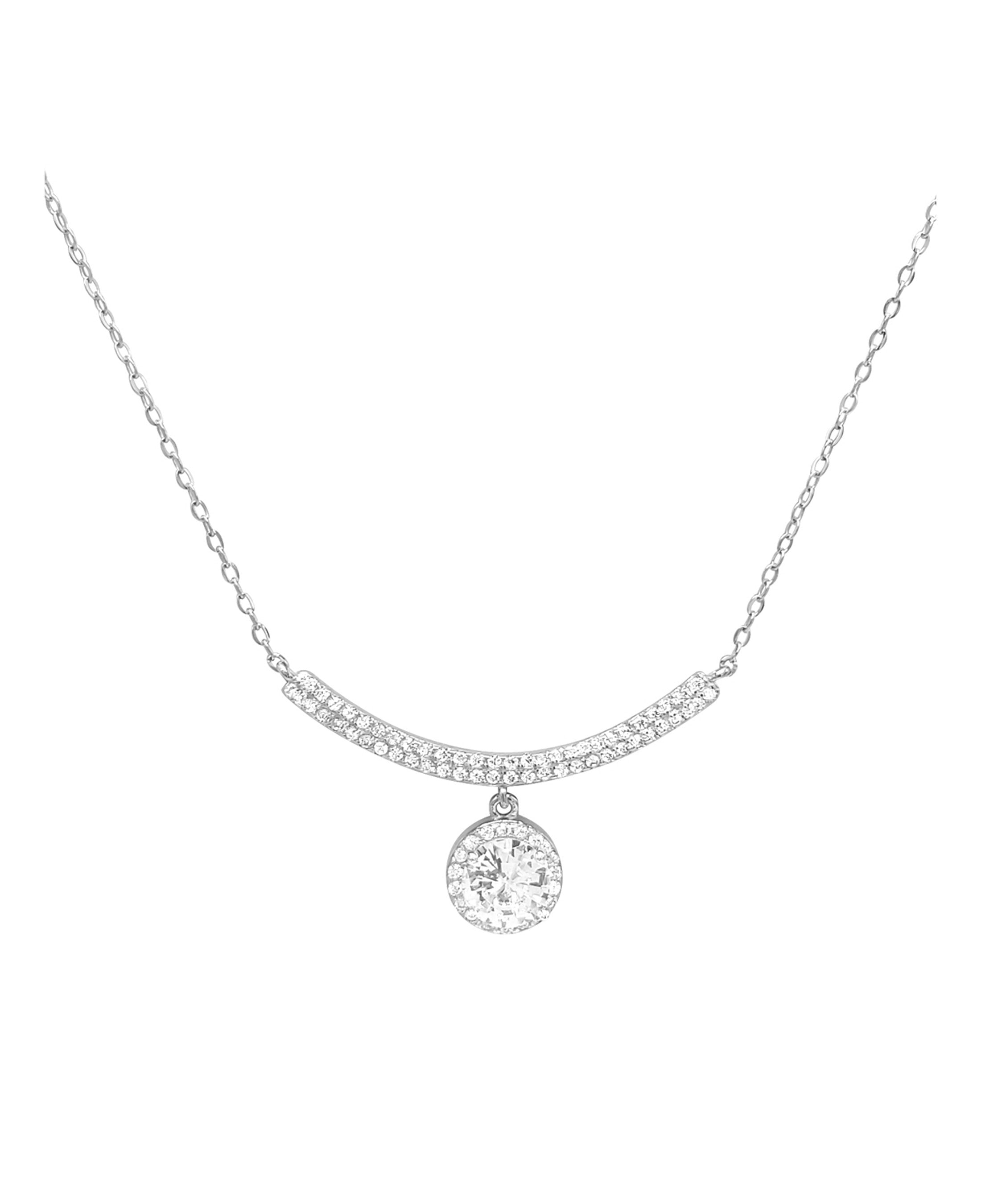 Collier en argent et strass pour femme - Le cadeau parfait