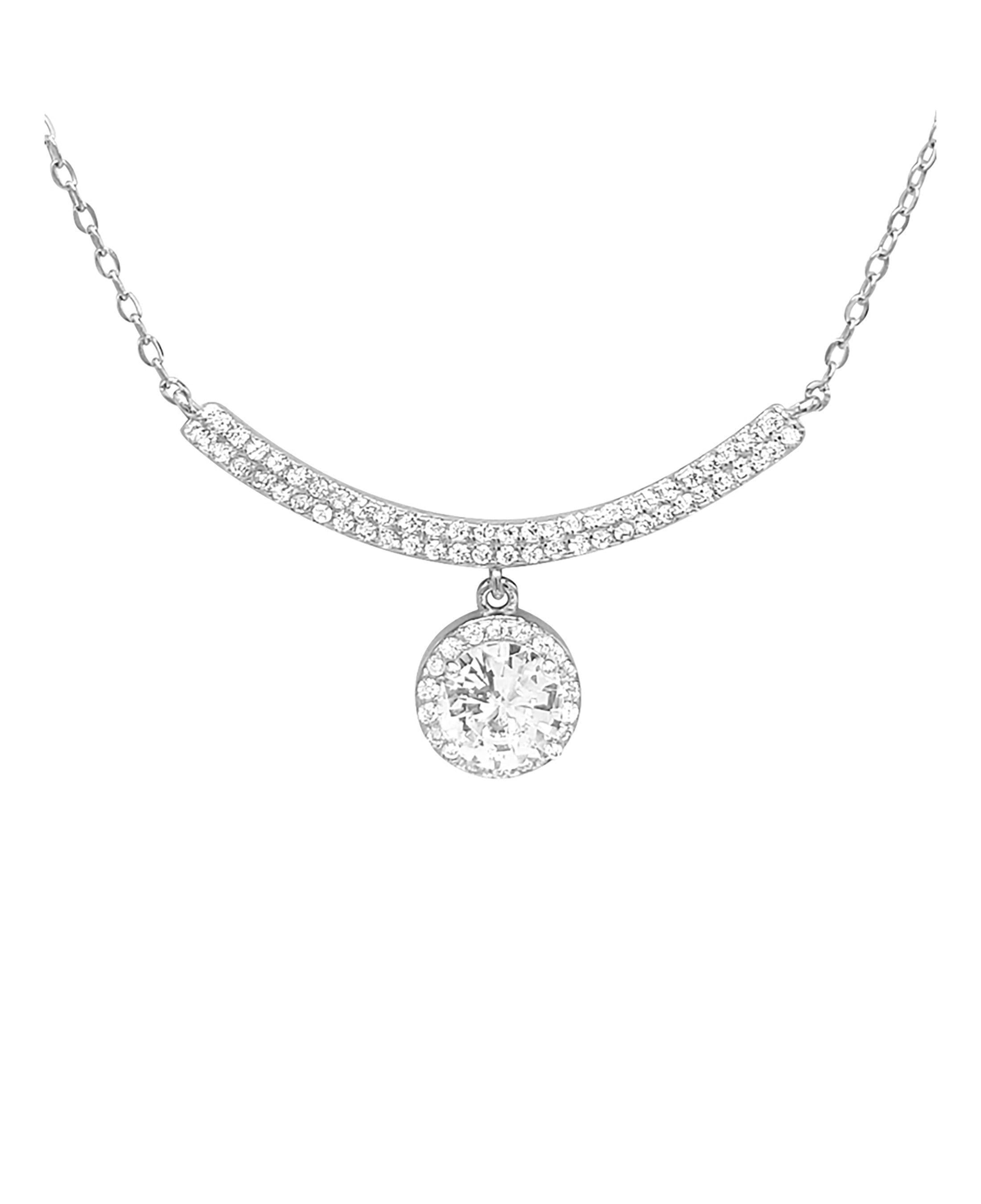 Collier en argent et strass pour femme - Le cadeau parfait