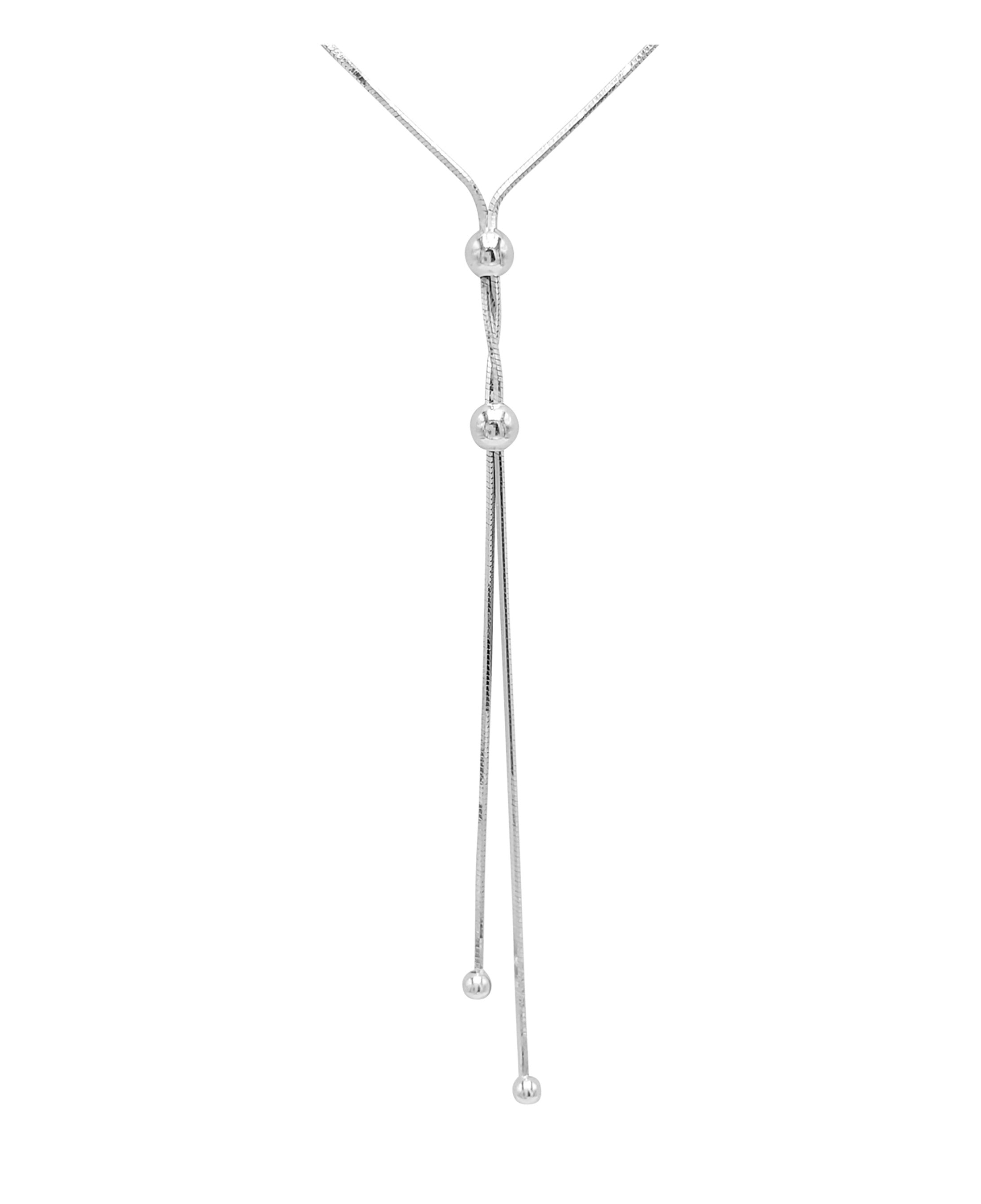 Collier pour femme en argent avec maille pendante