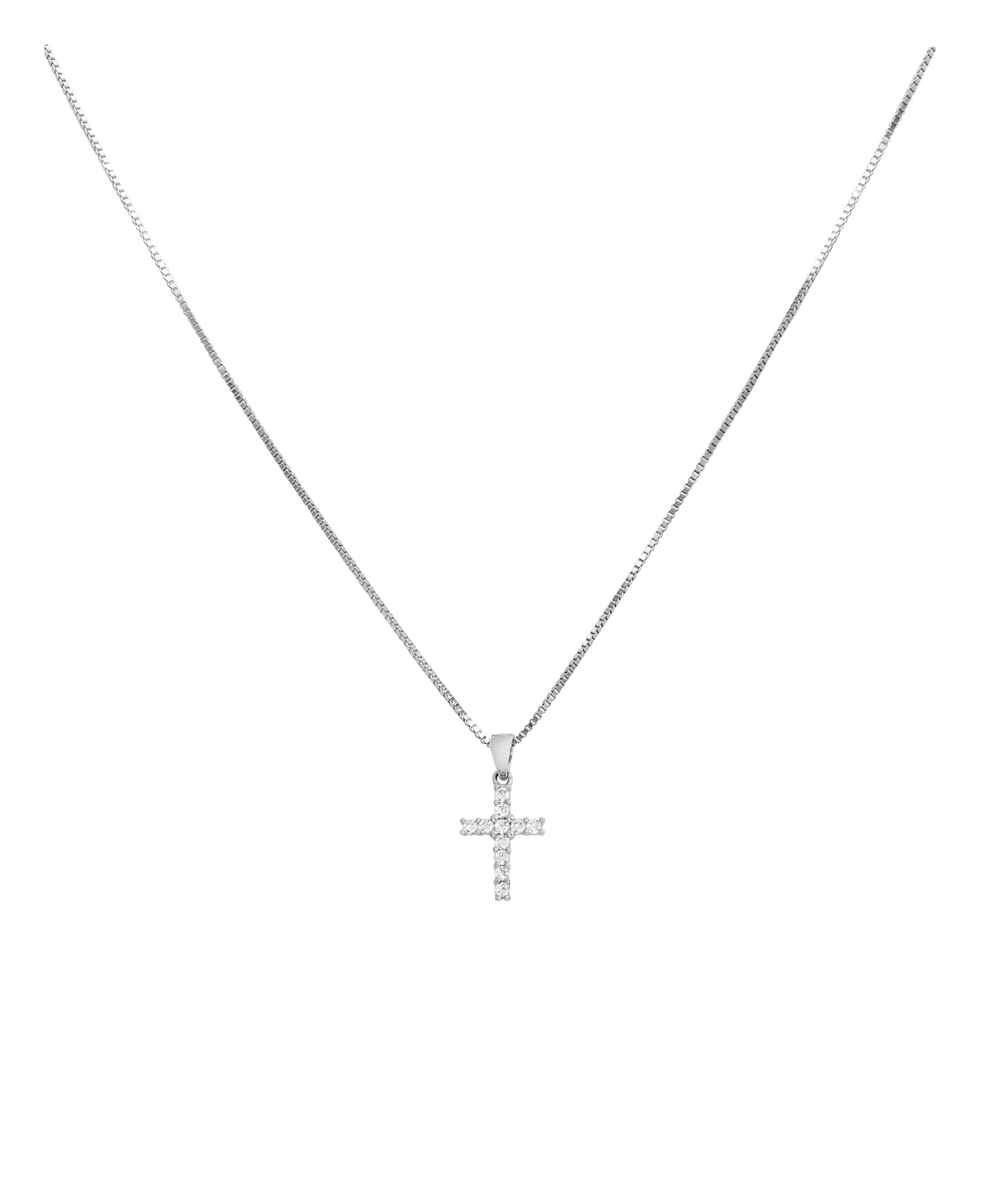 COLLIER EN ARGENT PENDENTIF CROIX