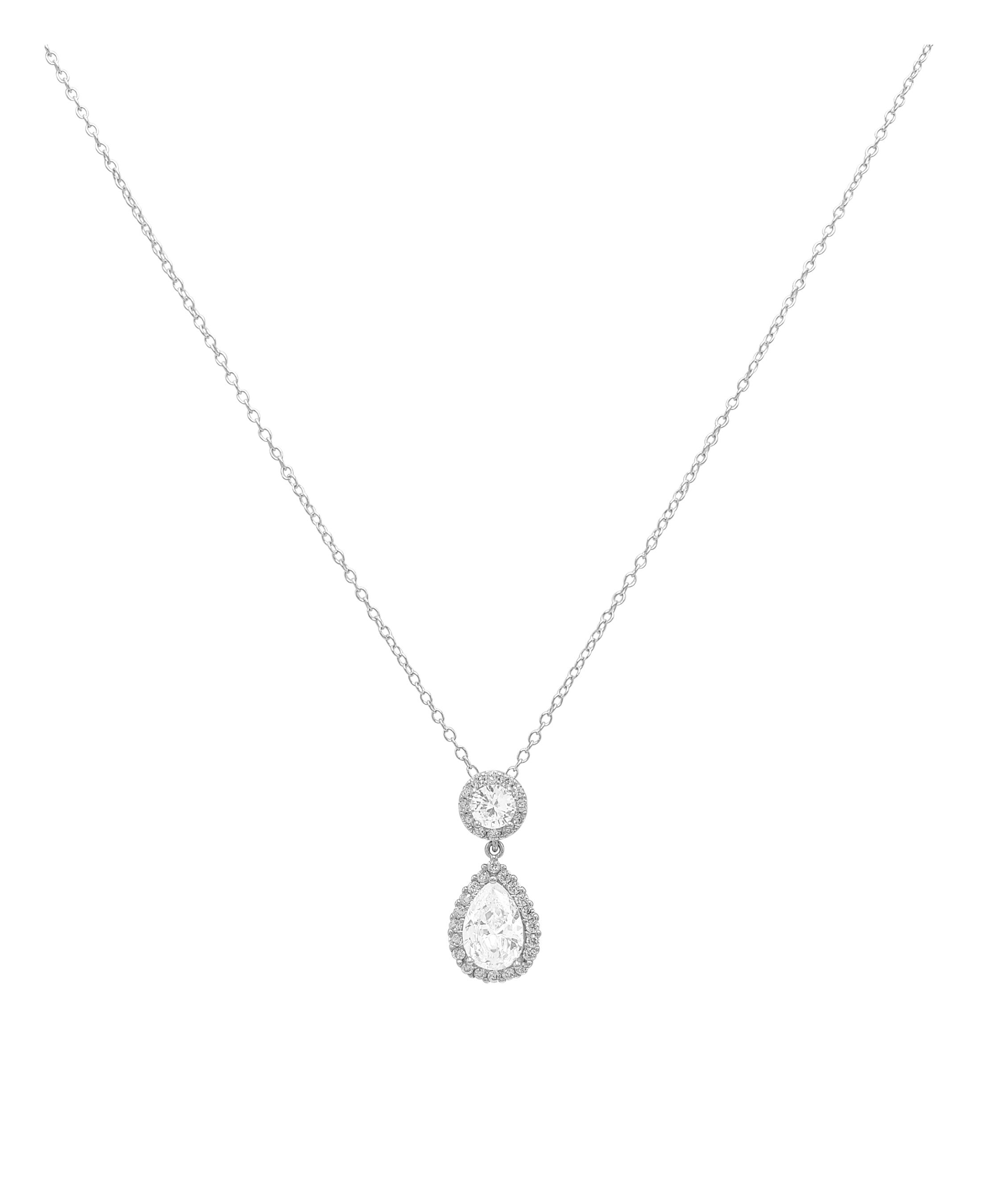 COLLIER EN ARGENT AVEC PENDENTIF GOUTTE