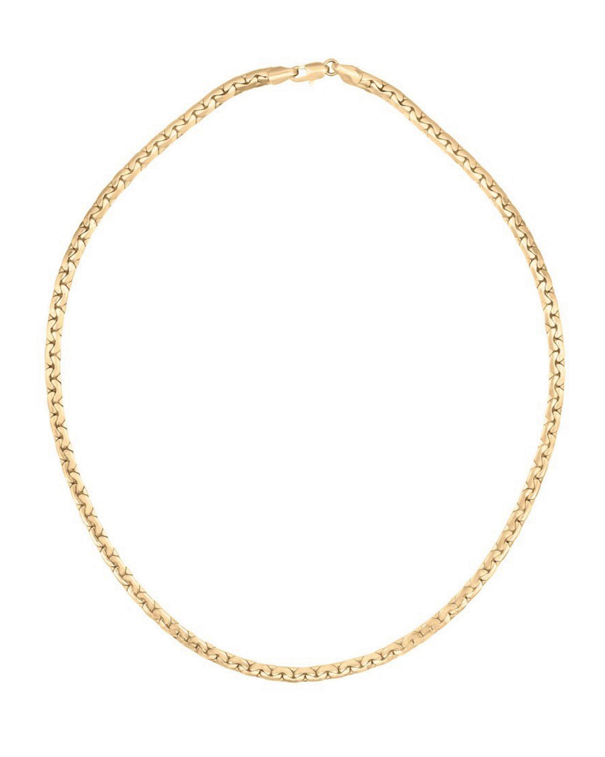 COLLIER EN PLAQUE OR MAILLE HARICOT