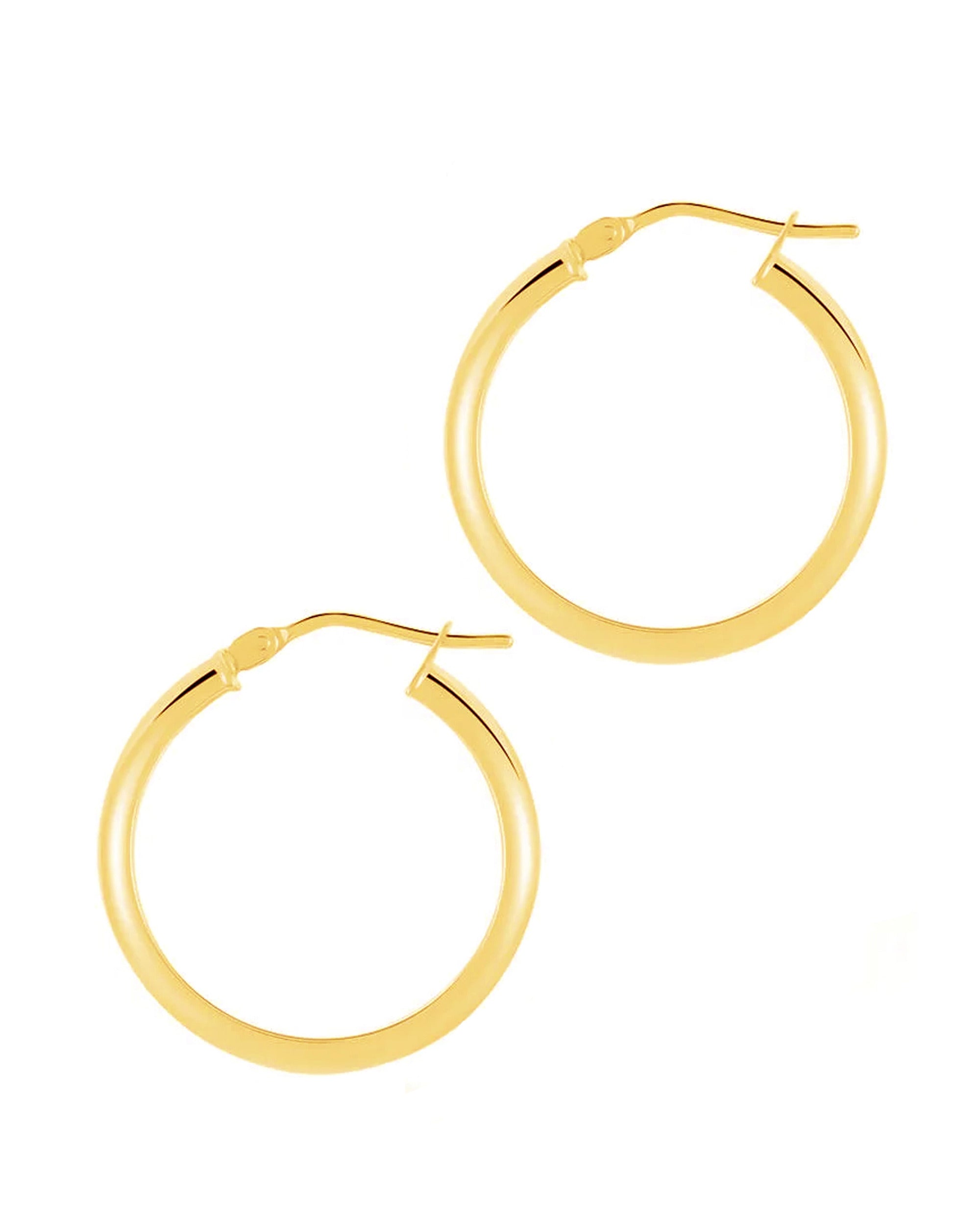 CREOLES EN PLAQUE OR 2 MM