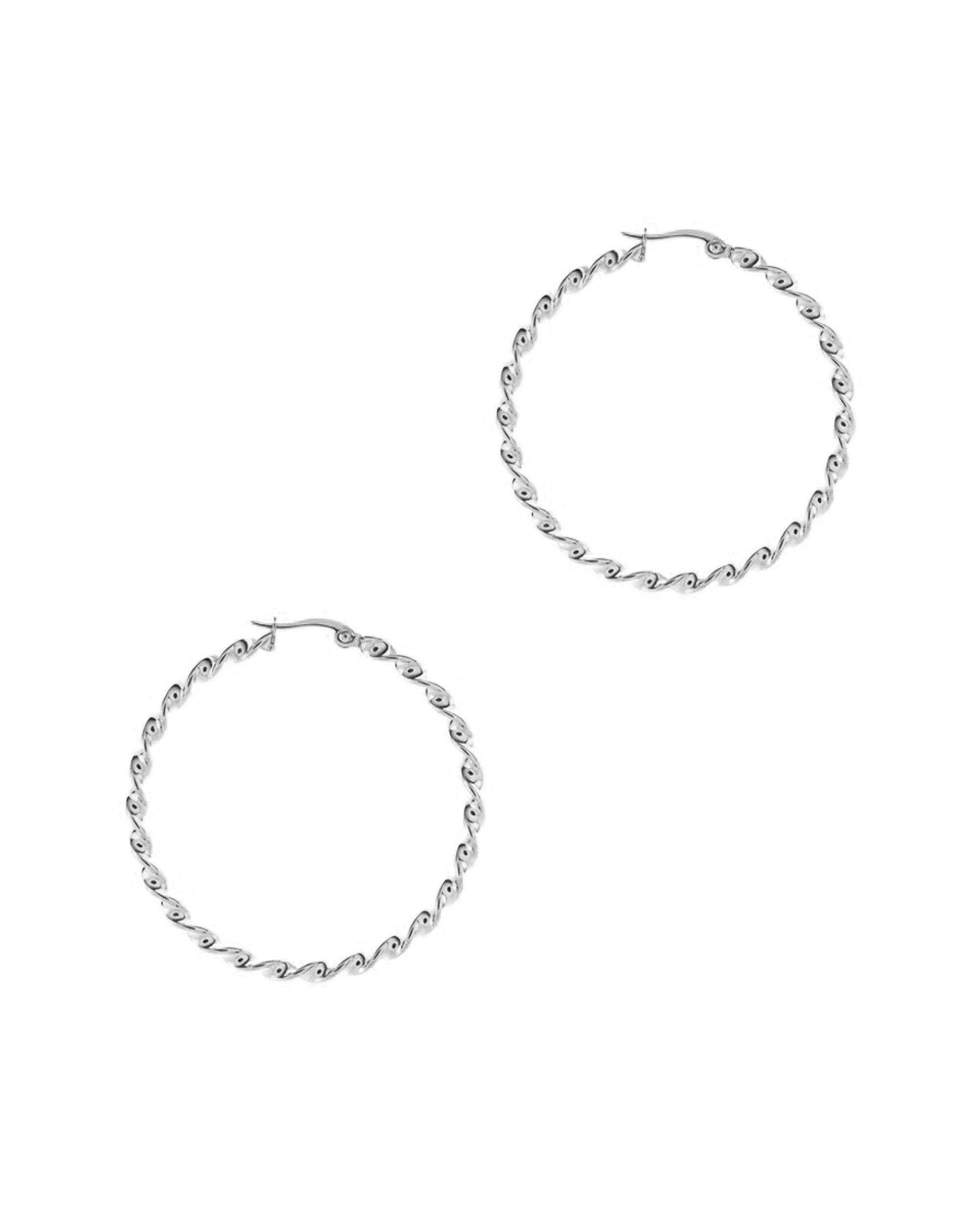 CREOLES TORSADEES EN ACIER 3 MM