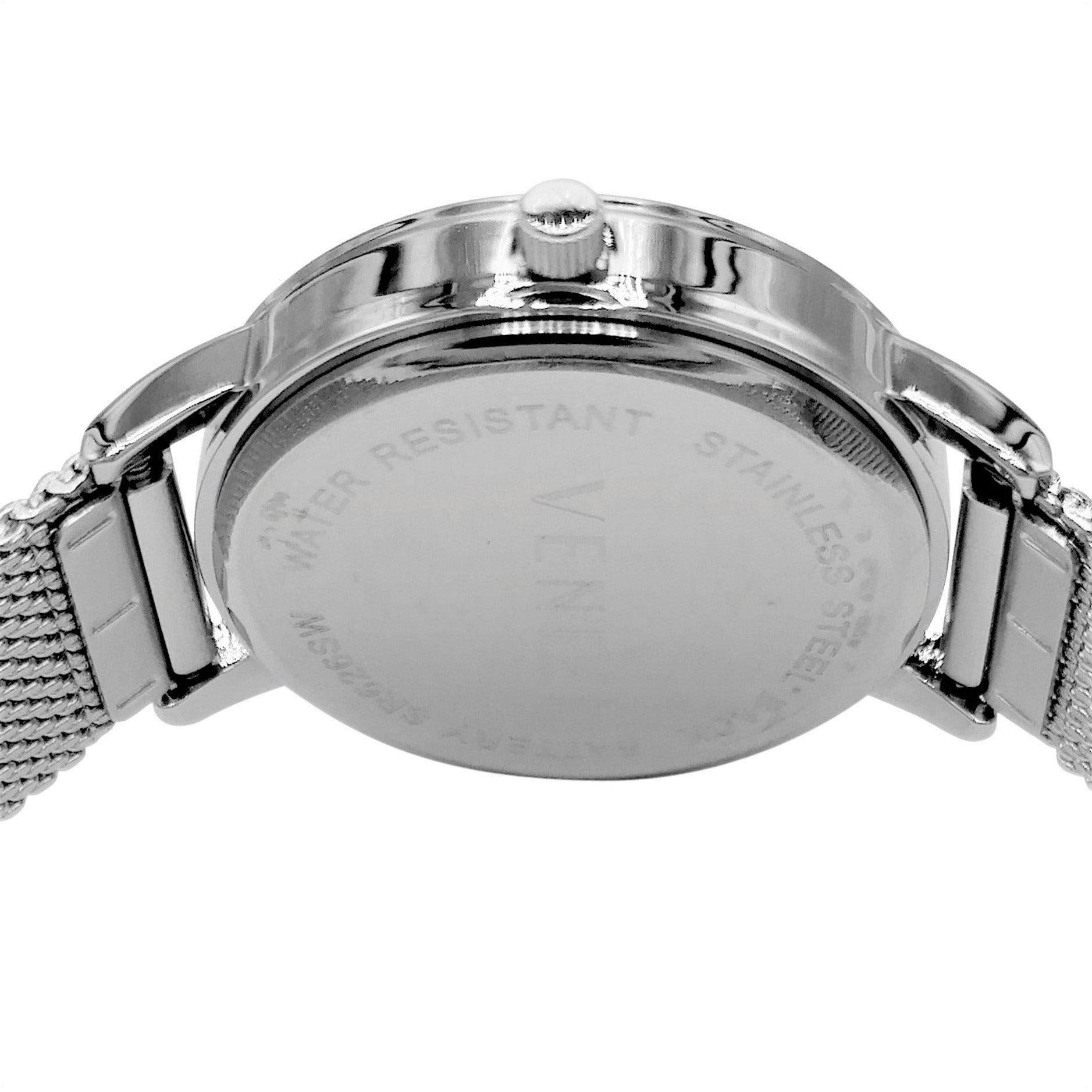 Montre pour femme argentée avec paillettes