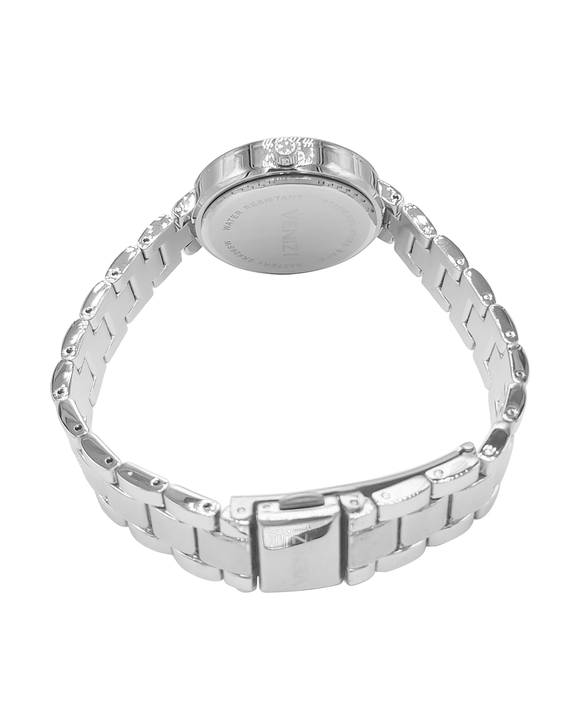 Montre Venizi argentée avec strass