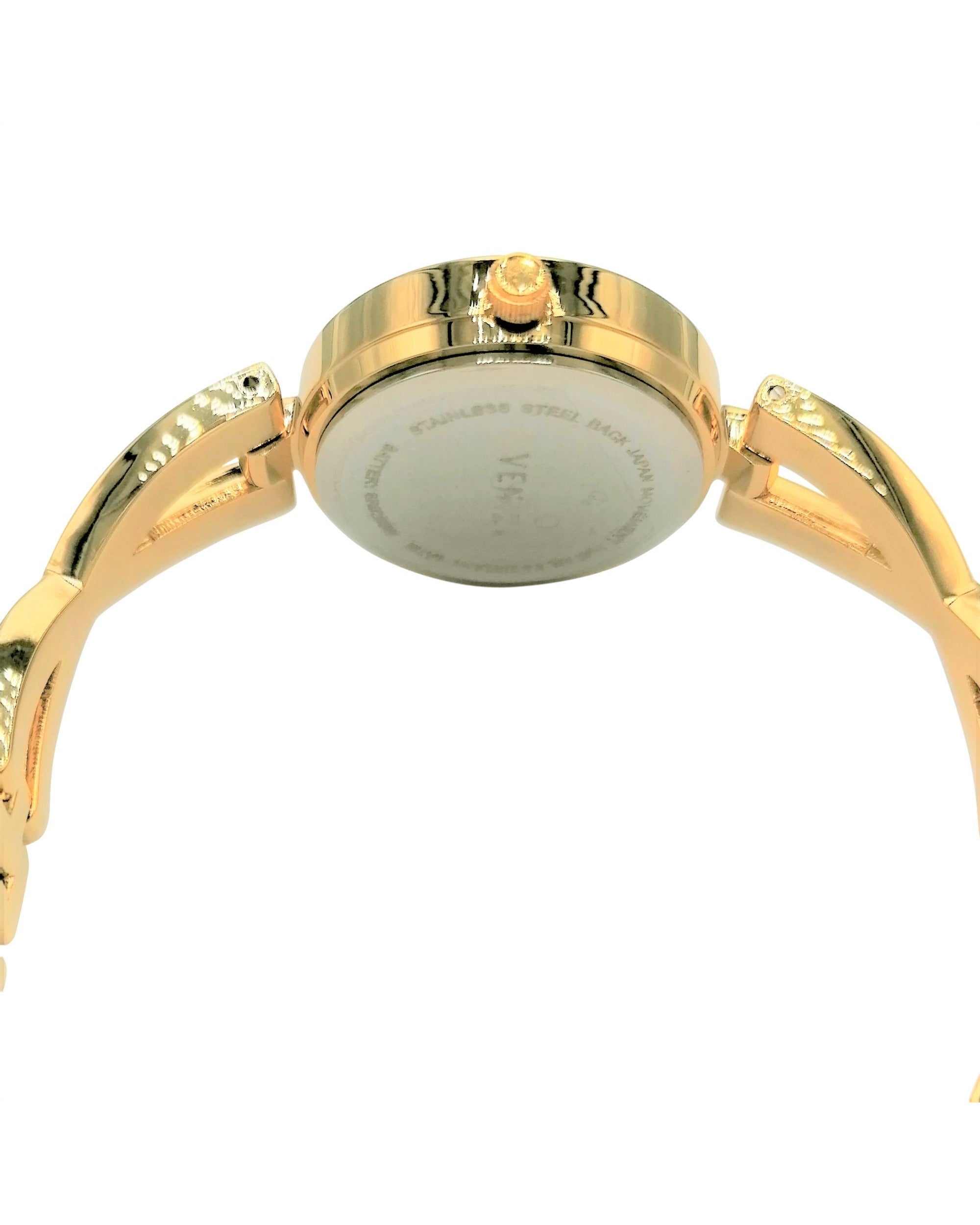 Montre Venizi dorée avec strass cadran blanc