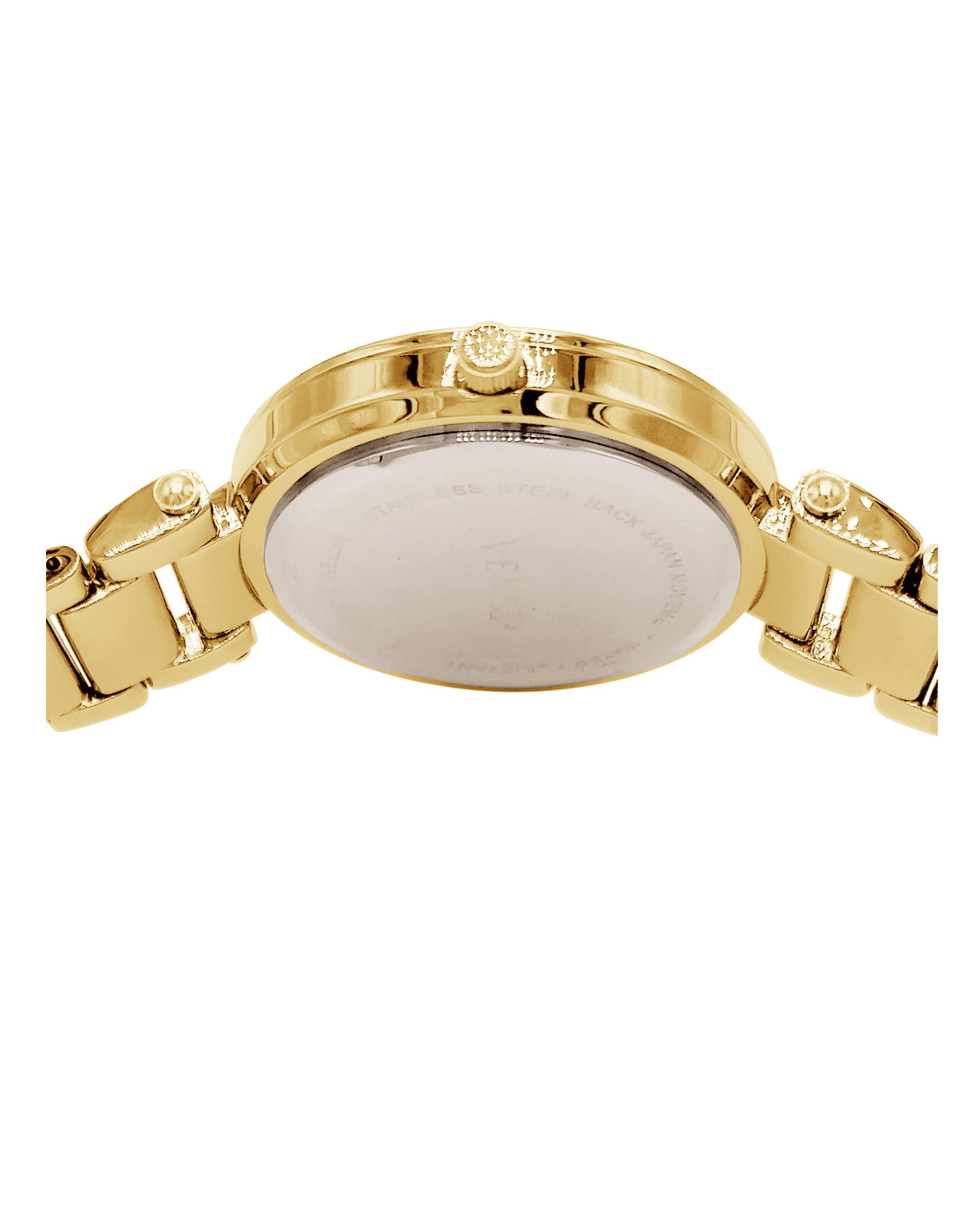 Montre pour femme dorée en maille large